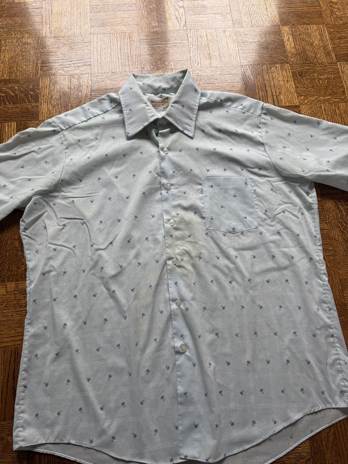 Japanese Brand Vintage 70s Wedgefield Floral Patterned Button Up Shirt Size US XL / EU 56 / 4 - 5 Thumbnail