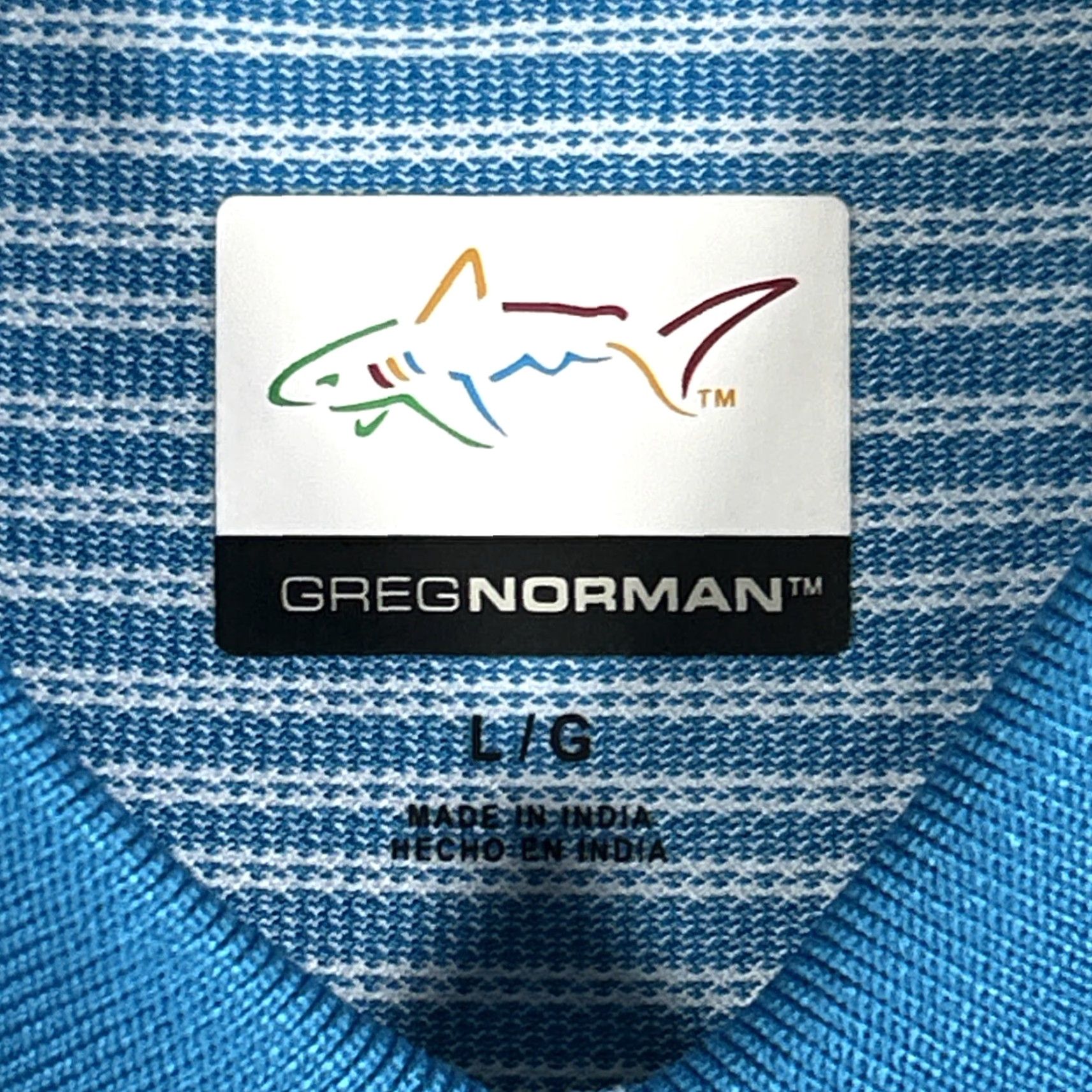 Vintage Greg Norman Polo Shirt Mens Large Blue Golf Performance Stretch New Size US L / EU 52-54 / 3 - 3 Thumbnail