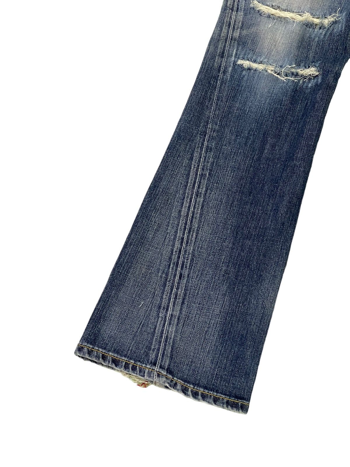 Edwin Flare Jeans Edwin Japan Faded Distress Boot Cut 6🟦7 Size US 30 / EU 46 - 5 Thumbnail
