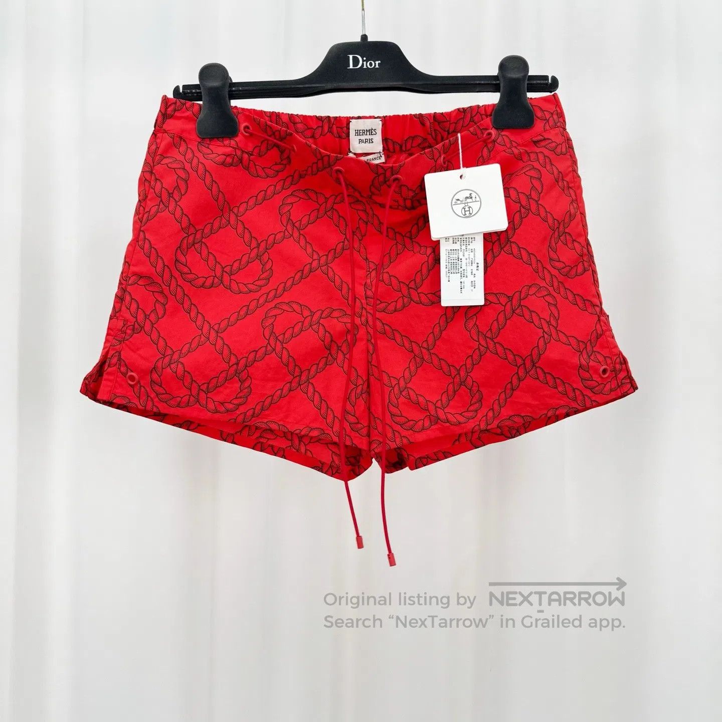Hermes Hermes All-over knot print shorts| Size 35" - 1 Thumbnail
