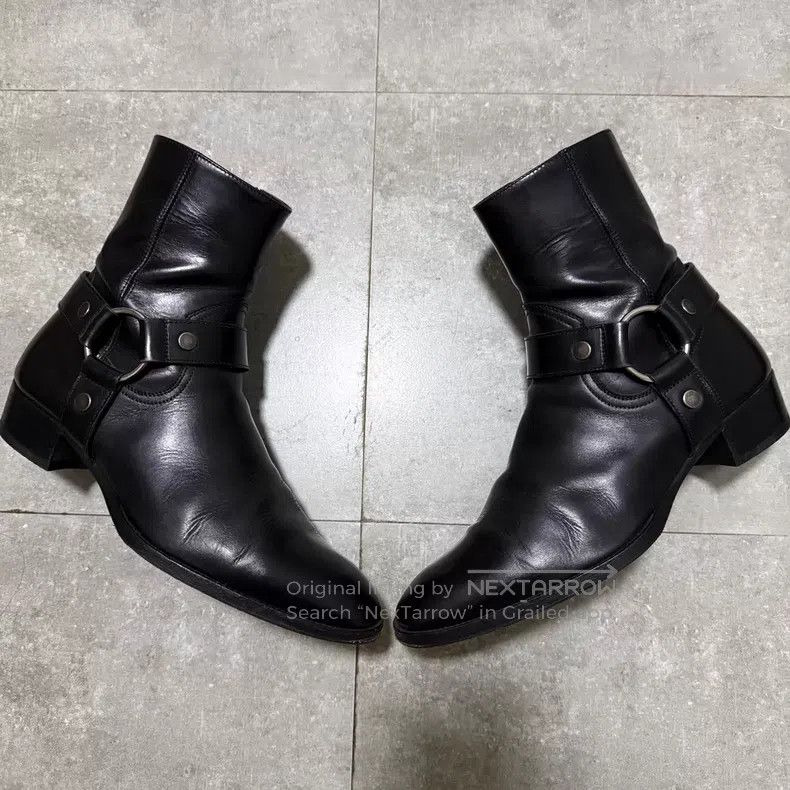 Saint Laurent Paris Saint Laurent Paris Chelsea boots with side buckle i Size US 6 / EU 39 - 7 Thumbnail