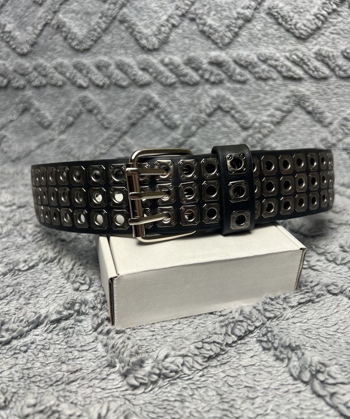 Japanese Brand Vintage Y2K Studded Metal Details Belt Size ONE SIZE - 3 Thumbnail
