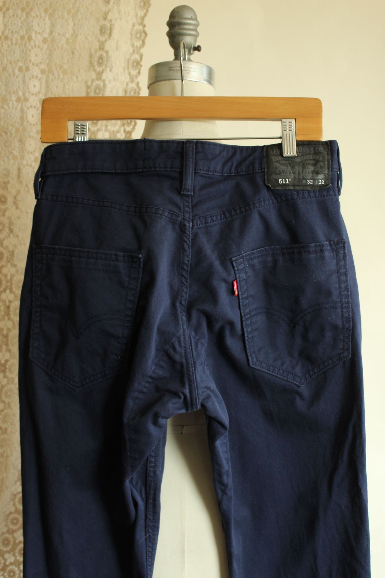 Levi's Levis Mens 511 Jeans, Navy Blue, 32W 32L, Slim Size US 32 / EU 48 - 13 Thumbnail