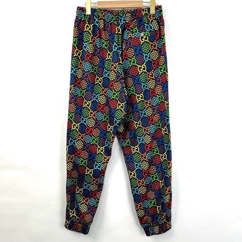 Gucci Gucci Colorful Sports Pants with GG Print-2505 Size 41" - 2 Thumbnail