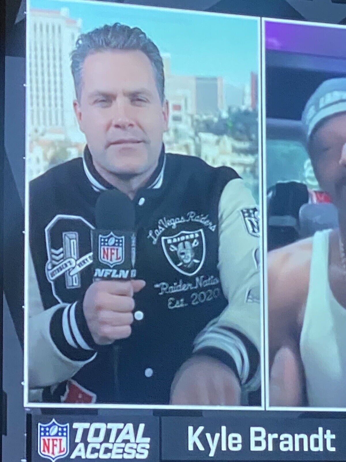 Drake OVO X NFL Las Vegas Raiders Leather Wool Varsity Jacket Size US M / EU 48-50 / 2 - 10 Thumbnail