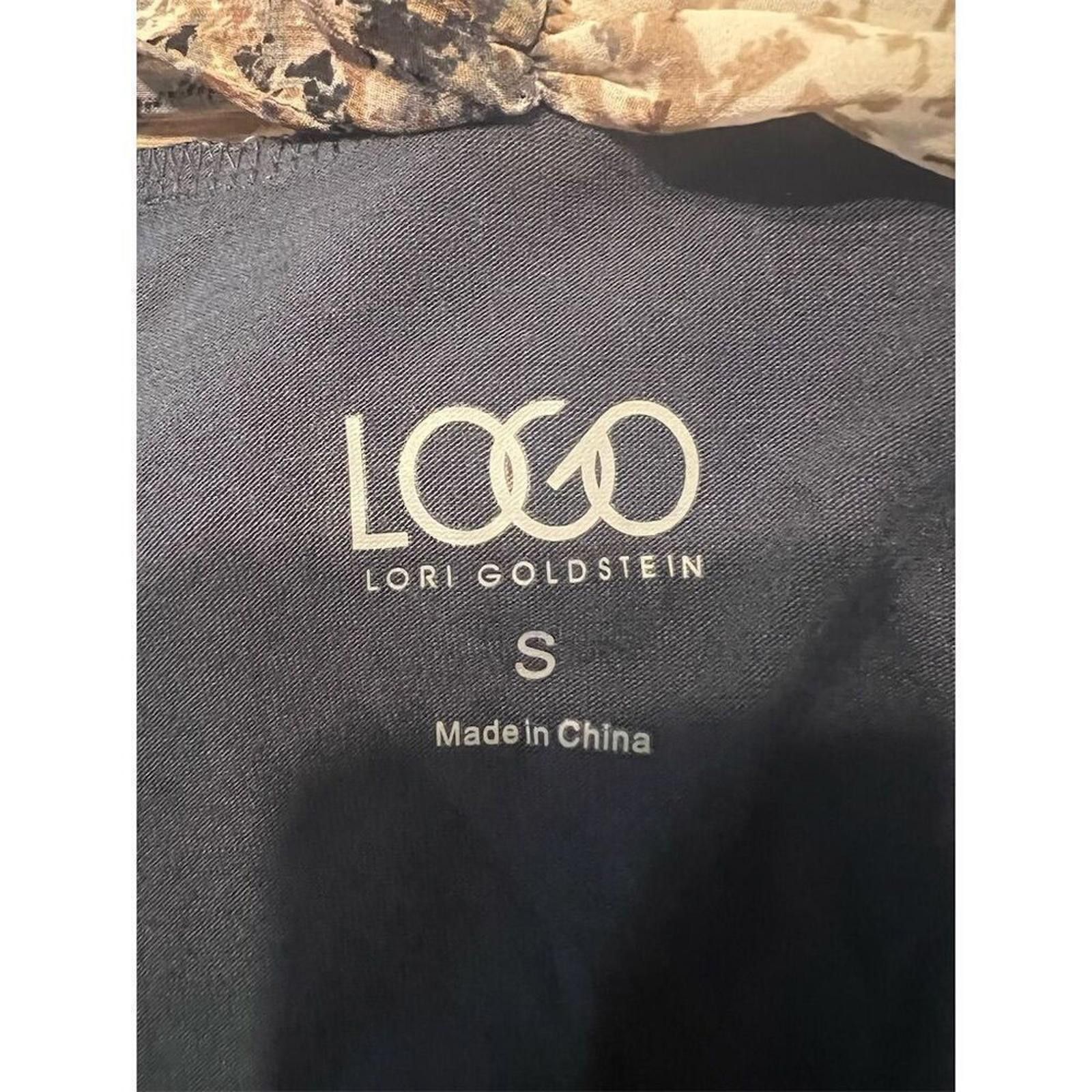 Other LOGO by Lori Goldstein S Blue Floral Vest Paisley Scarf Hem Size S / US 4 / IT 40 - 4 Thumbnail