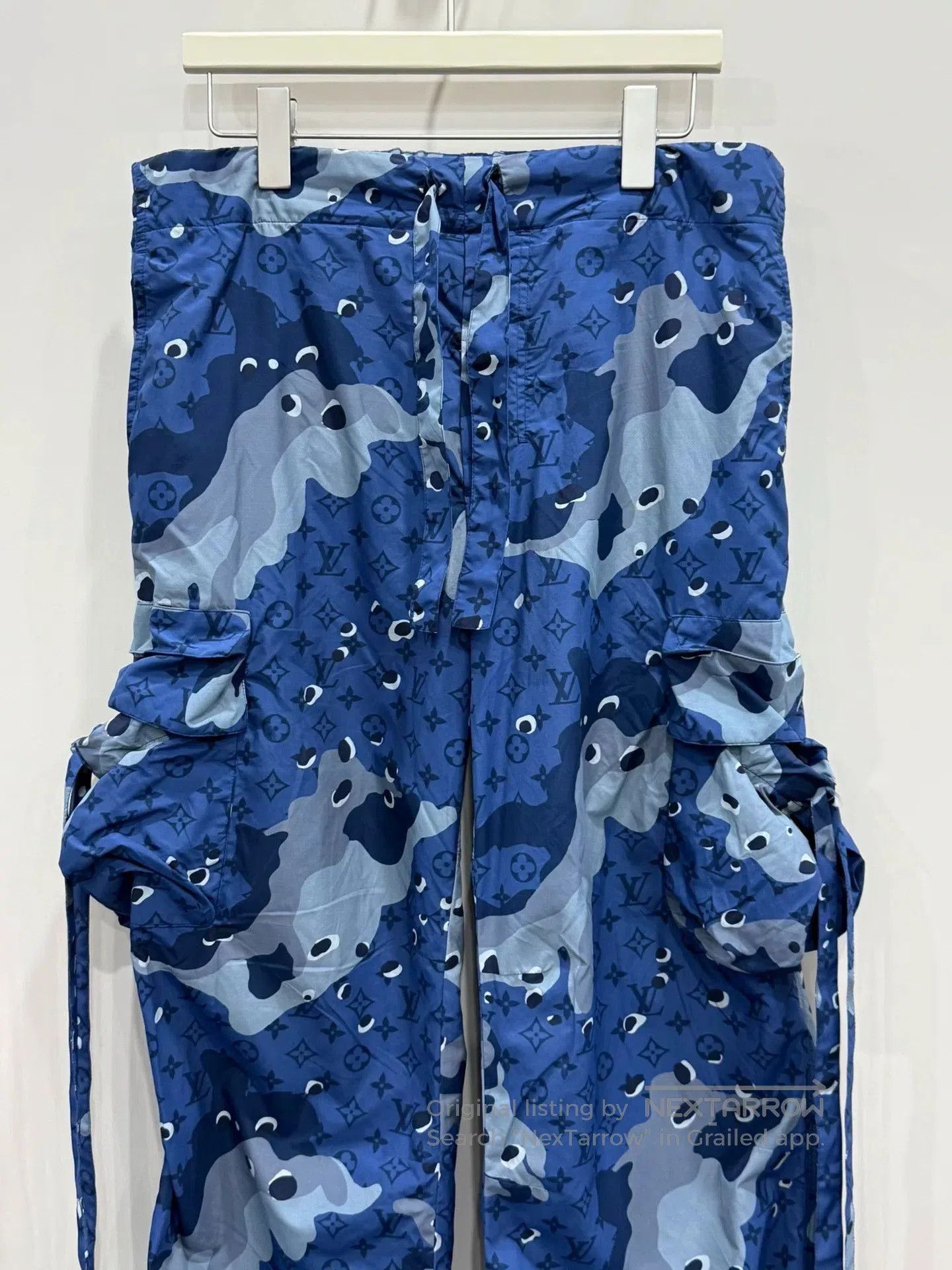 Louis Vuitton Louis Vuitton Blue Camo Nylon Casual Pants. Size US 42 / EU 58 - 3 Thumbnail