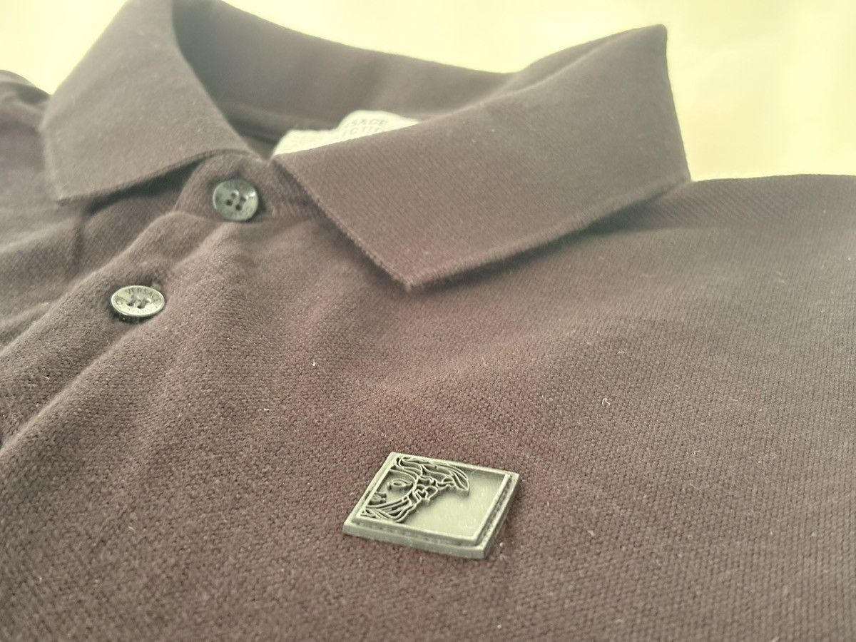 Versace Jeans Couture Versace Collection Long Sleeve Polo — Black — Slim Fit Size US M / EU 48-50 / 2 - 4 Thumbnail