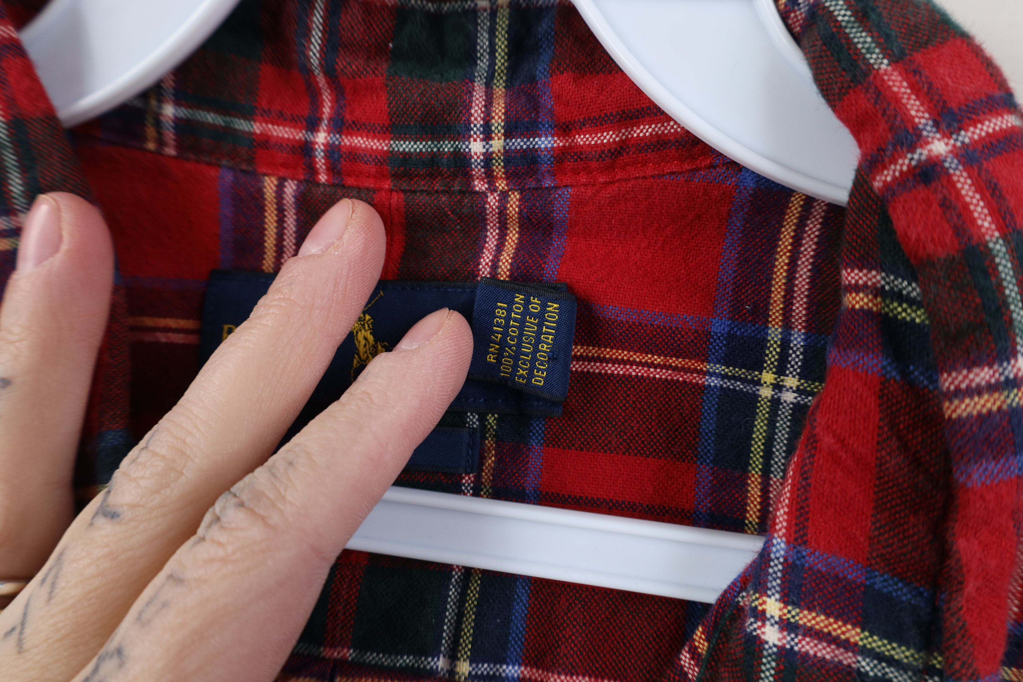 Ralph Lauren Vintage Y2K Ralph Lauren Collared Button Down Shirt Plaid Size US XL / EU 56 / 4 - 6 Thumbnail