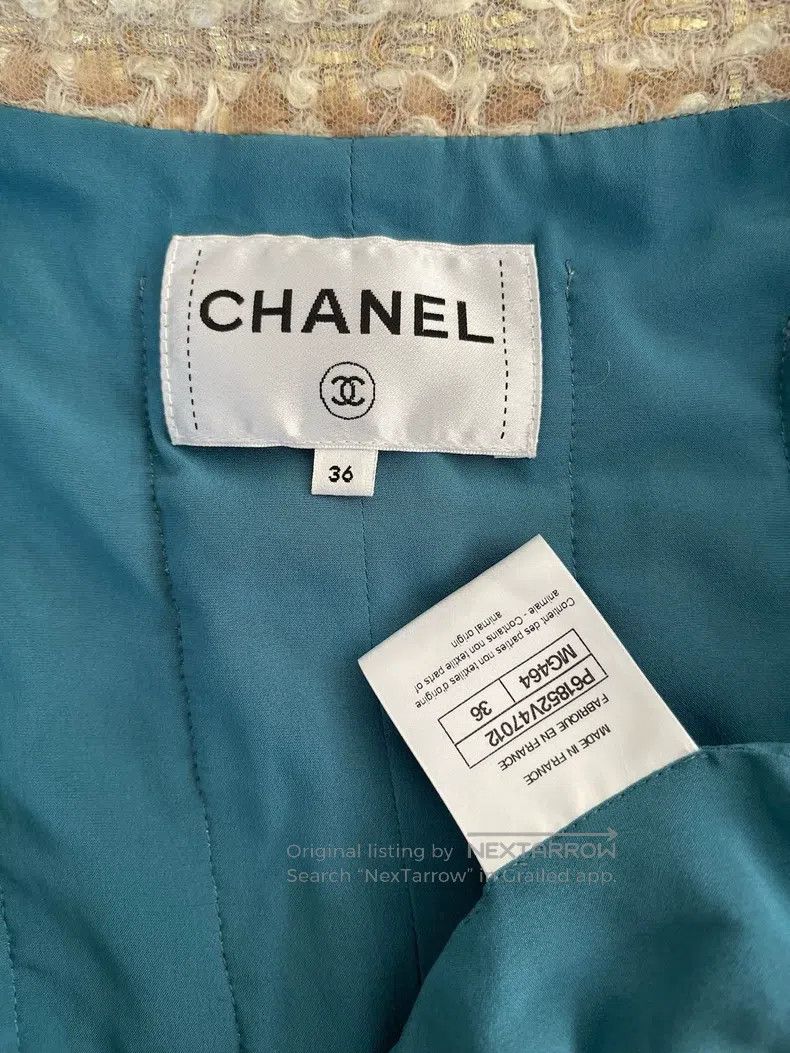Chanel Chanel Egyptian series gold tweed jacket Size XS / US 0-2 / IT 36-38 - 3 Thumbnail