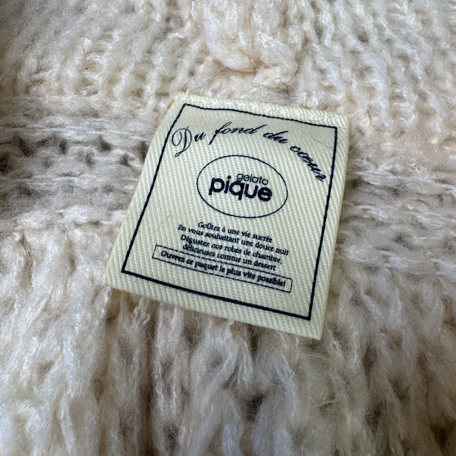 Vintage Gelato Pique Women Cardigan Sweater Free Size Beige Size ONE SIZE - 23 Thumbnail