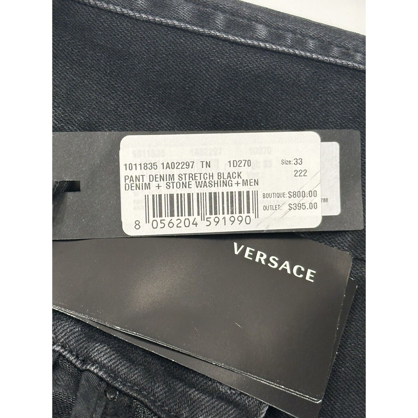 Versace Versace Men’s Denim Stretch Black Jeans Size 33 US 1011835 Size US 33 - 9 Thumbnail