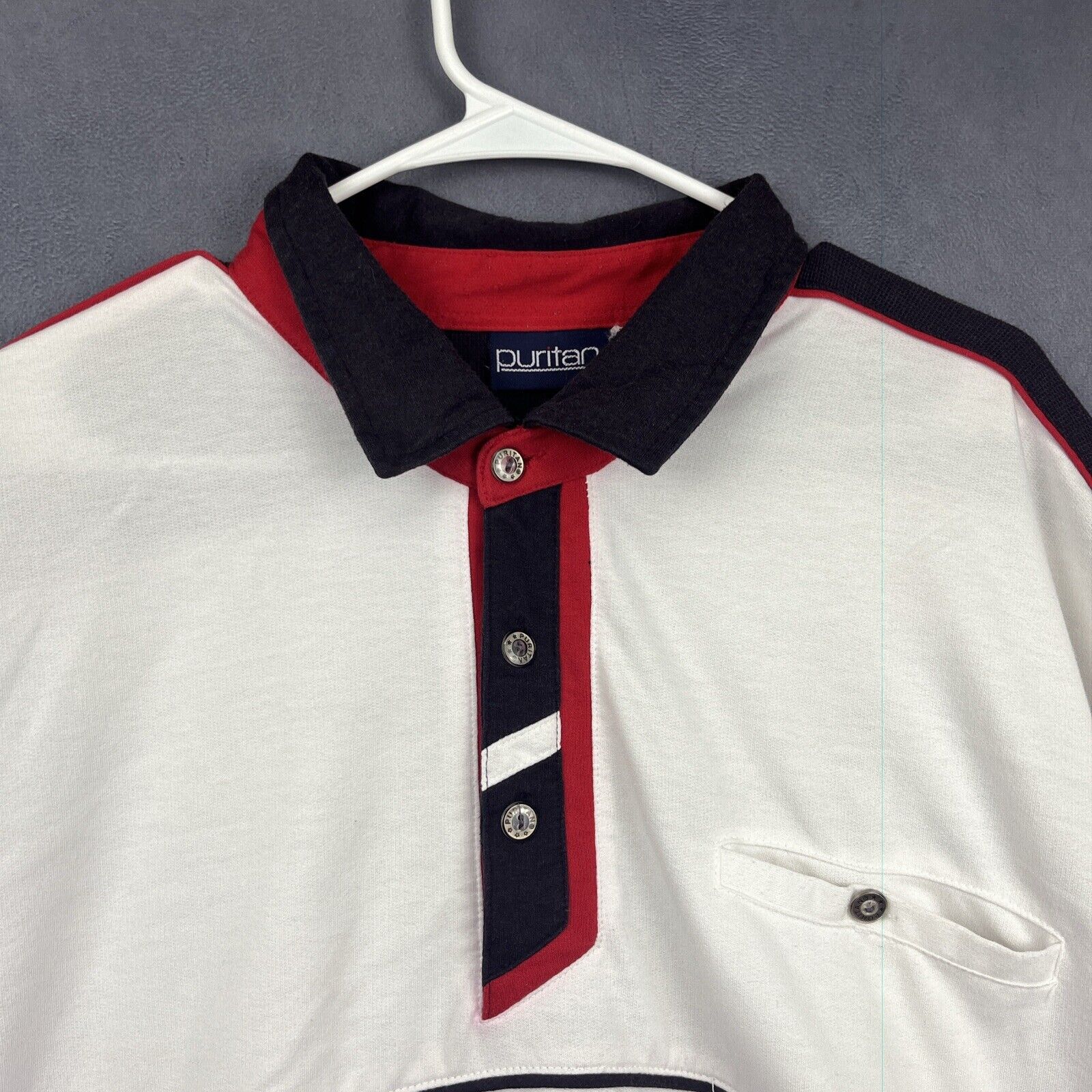Puritan Puritan Vintage Polo Shirt Men's 3XL Polo Golf Preppy Short Size US XXL / EU 58 / 5 - 6 Thumbnail