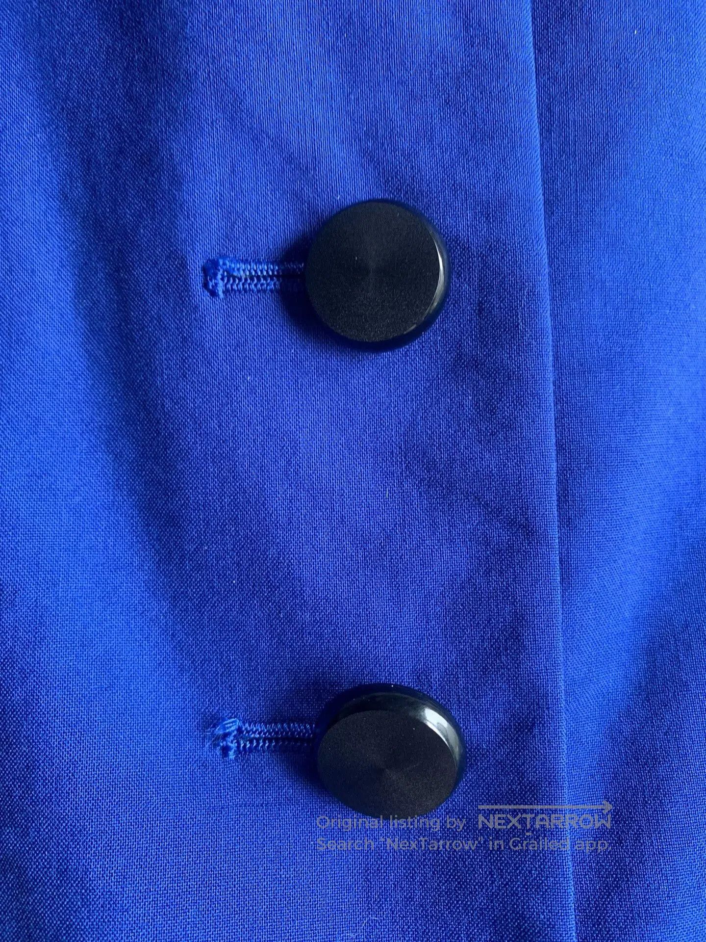 Saint Laurent Paris YSL Vintage Navy Horn. Size M / US 6-8 / IT 42-44 - 6 Thumbnail