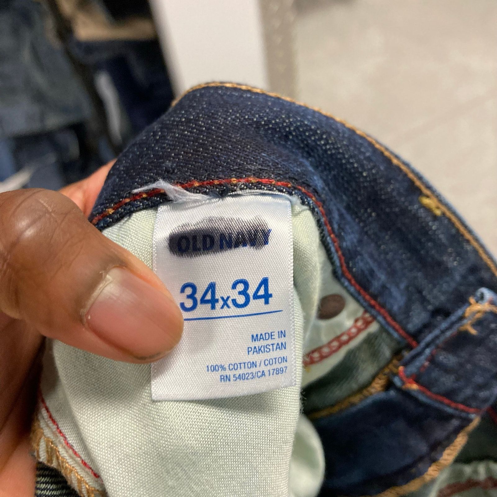 Old Navy × Vintage Baggy Y2K old navy Jeans 34x34 Size US 34 / EU 50 - 5 Thumbnail