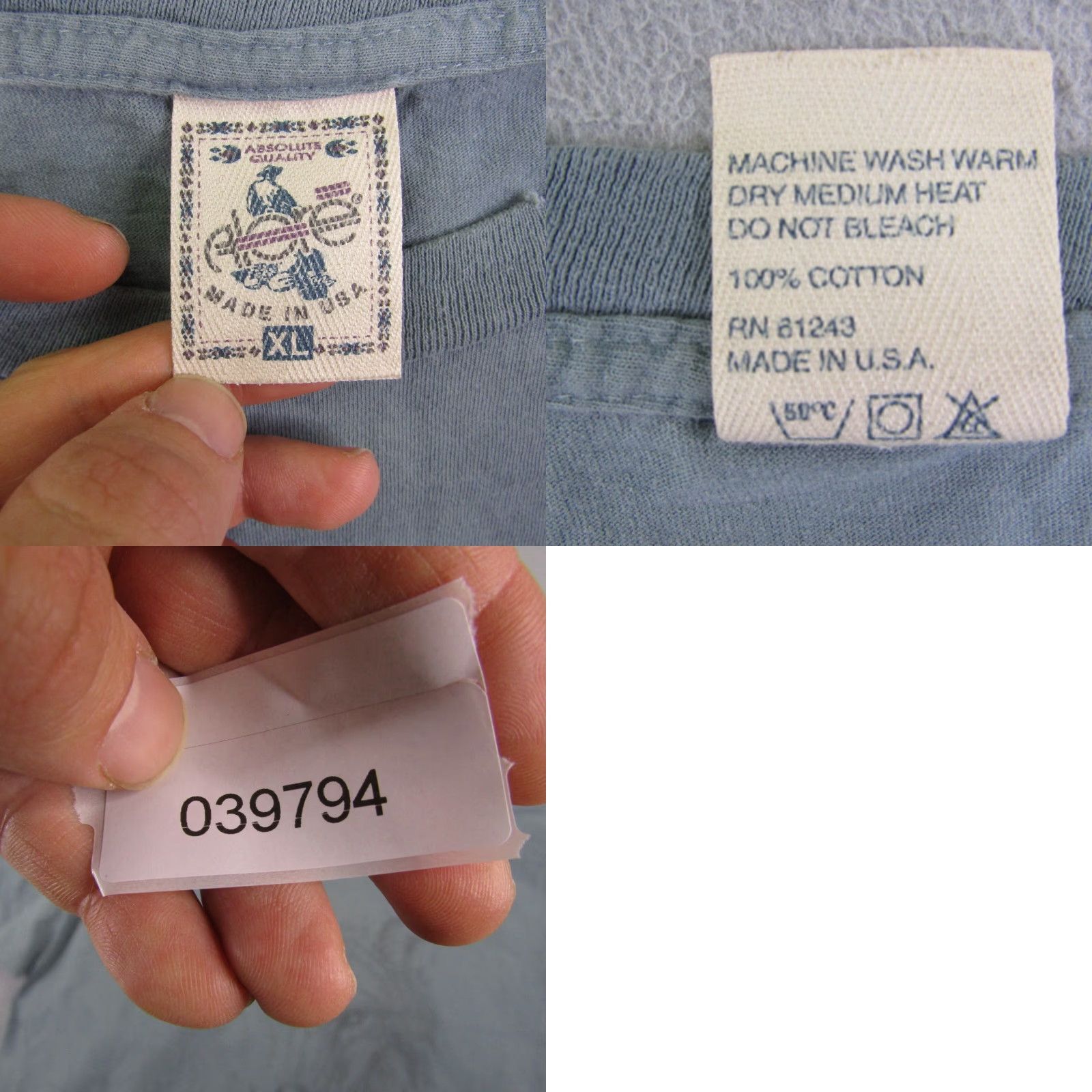 Vintage VINTAGE Grey Wolf Shirt Mens XL Gray eagle North American Wildlife Single Stitch Size US XL / EU 56 / 4 - 8 Thumbnail