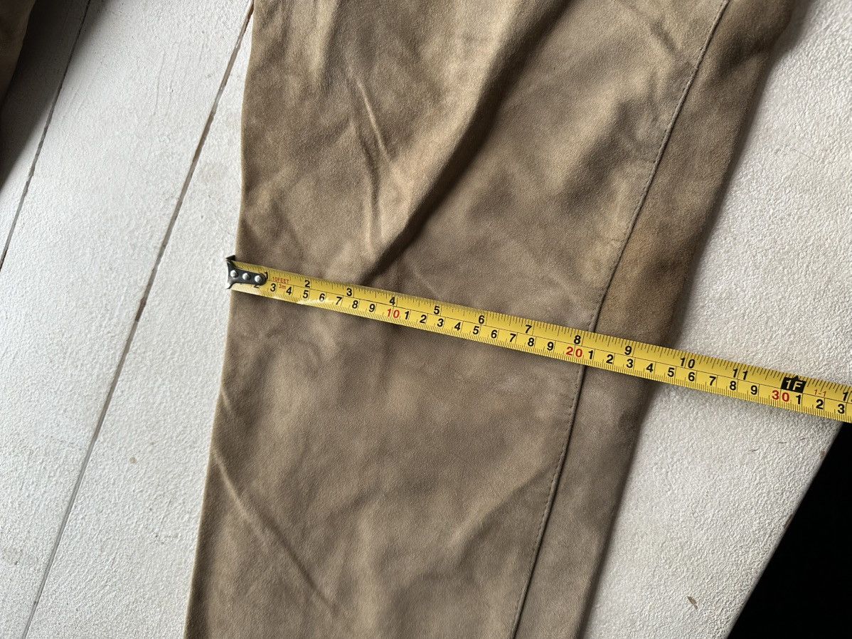 Leather 🚨Vintage leather pants motorcycles BROWN LUXURY Y2K Size 26" / US 2 / IT 38 - 20 Thumbnail