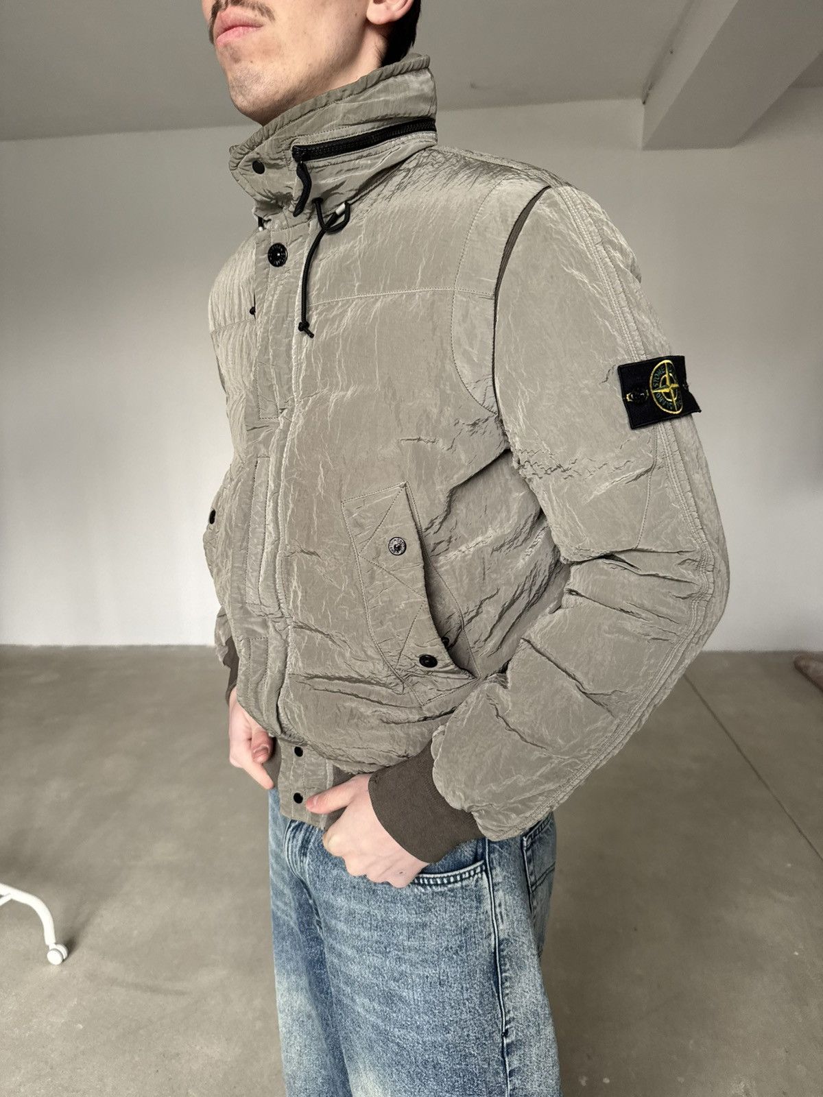 Stone Island Vintage Stone Island Nylon Metal Down Jacket Size US L / EU 52-54 / 3 - 5 Thumbnail