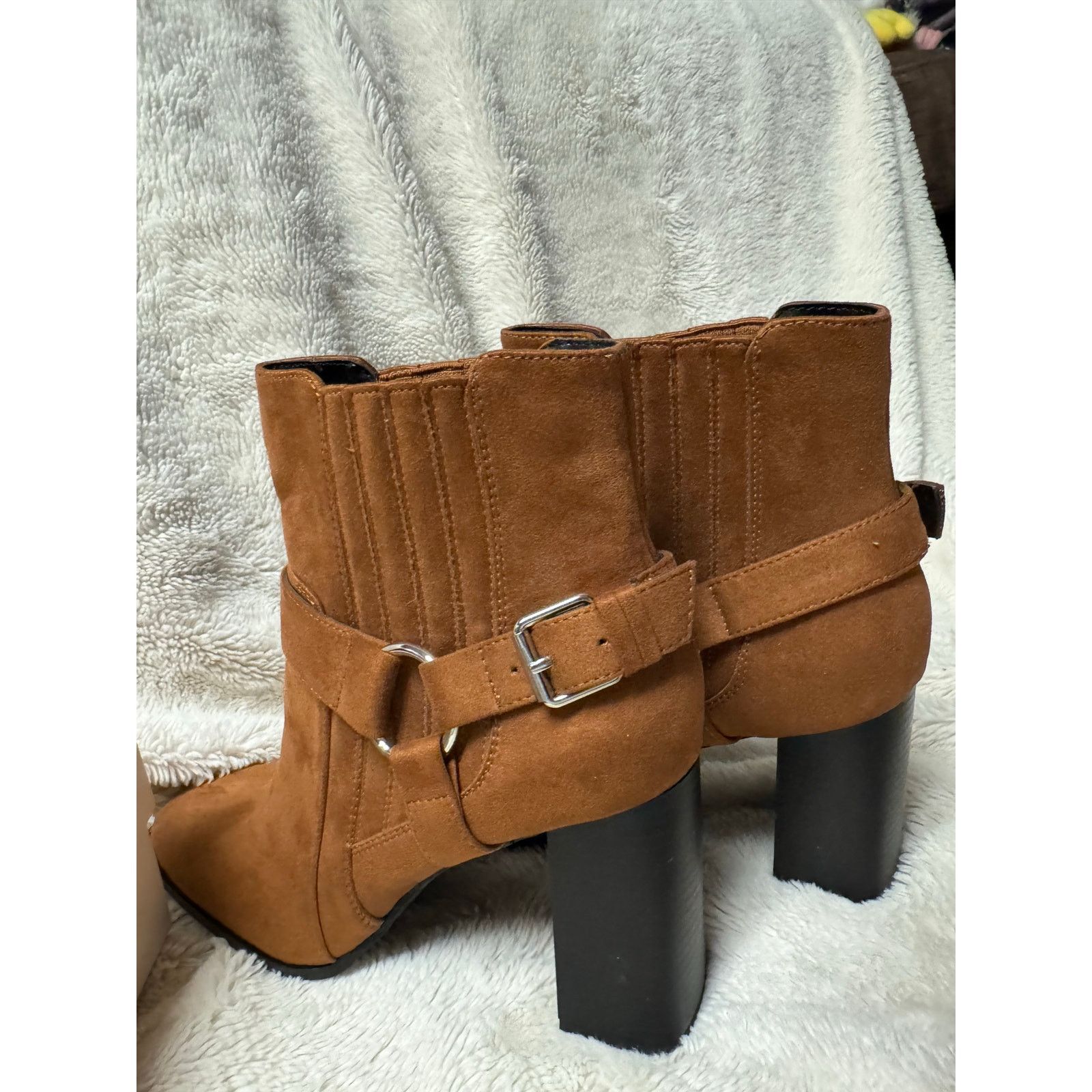 BCBGeneration BCBG Generation Agnes Dream Microsuede Block Heel Booties Size US 8.5 / IT 38.5 - 6 Thumbnail