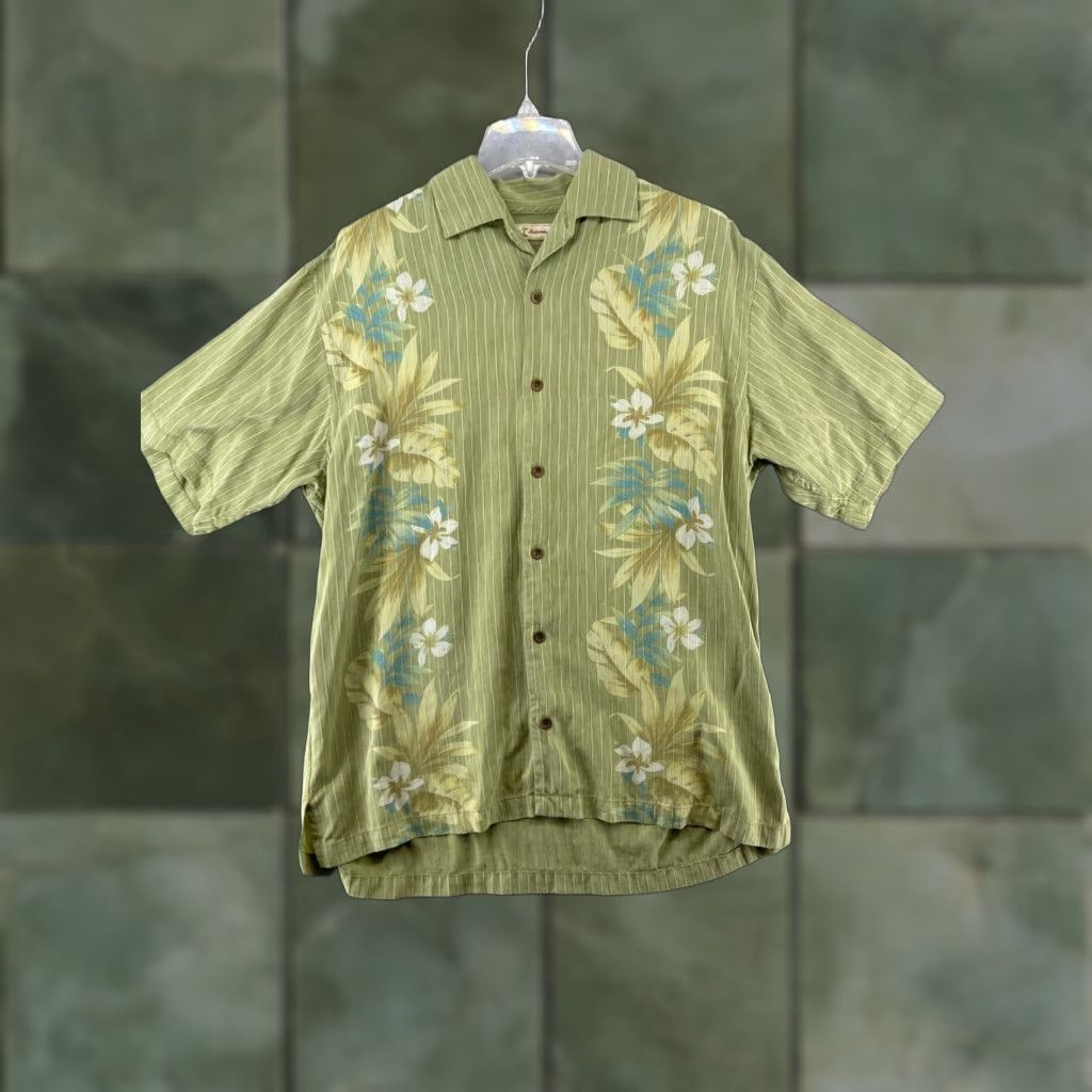 Tommy Bahama VINTAGE Tommy Bahama Shirt Mens M Tencel Hawiian Floral Size US M / EU 48-50 / 2 - 1 Thumbnail