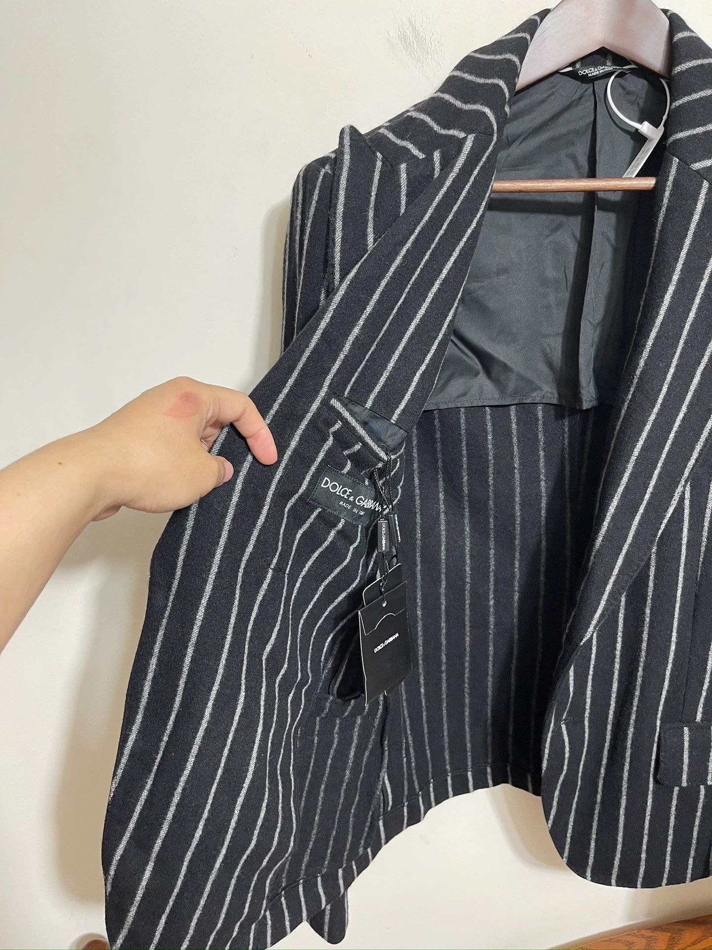 Dolce & Gabbana Dolce & Gabbana New with Tags Striped Wool Blazer 50 IT Size US M / EU 48-50 / 2 - 6 Thumbnail