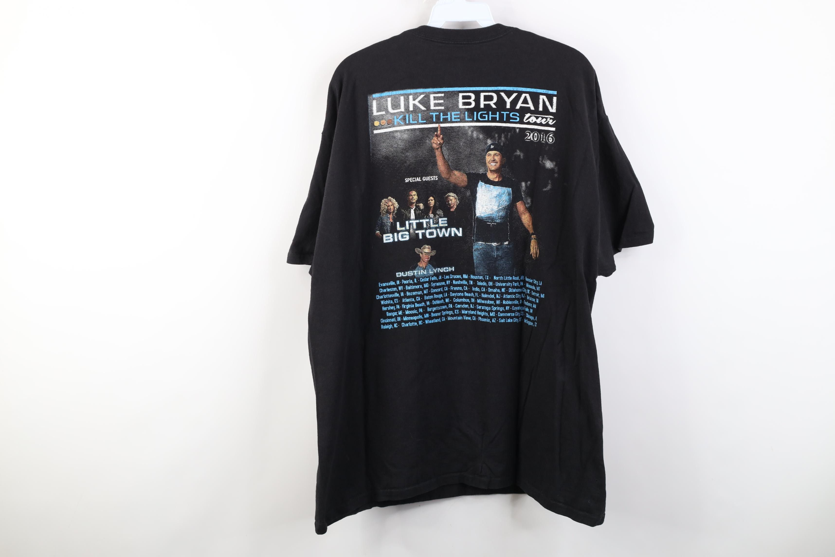 Vintage Y2K The Lights Tour Luke Bryan Band T-Shirt Jack Daniels Size US XL / EU 56 / 4 - 12 Thumbnail