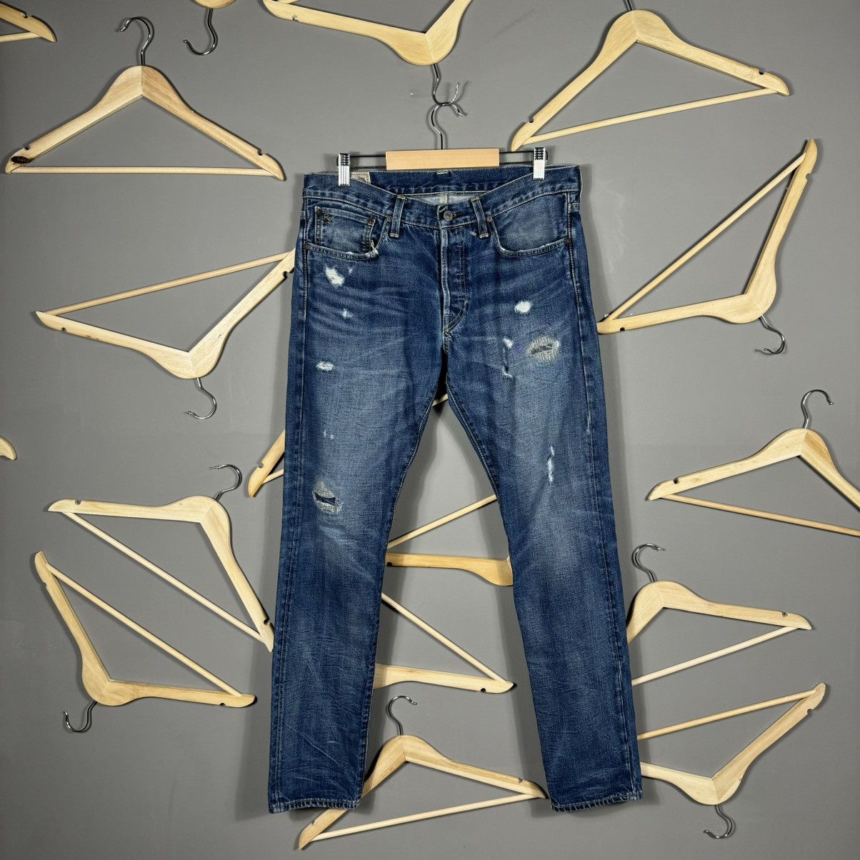 Polo Ralph Lauren Polo Ralph Lauren Distressed Sullivan Slim Jeans Size US 32 / EU 48 - 2 Thumbnail