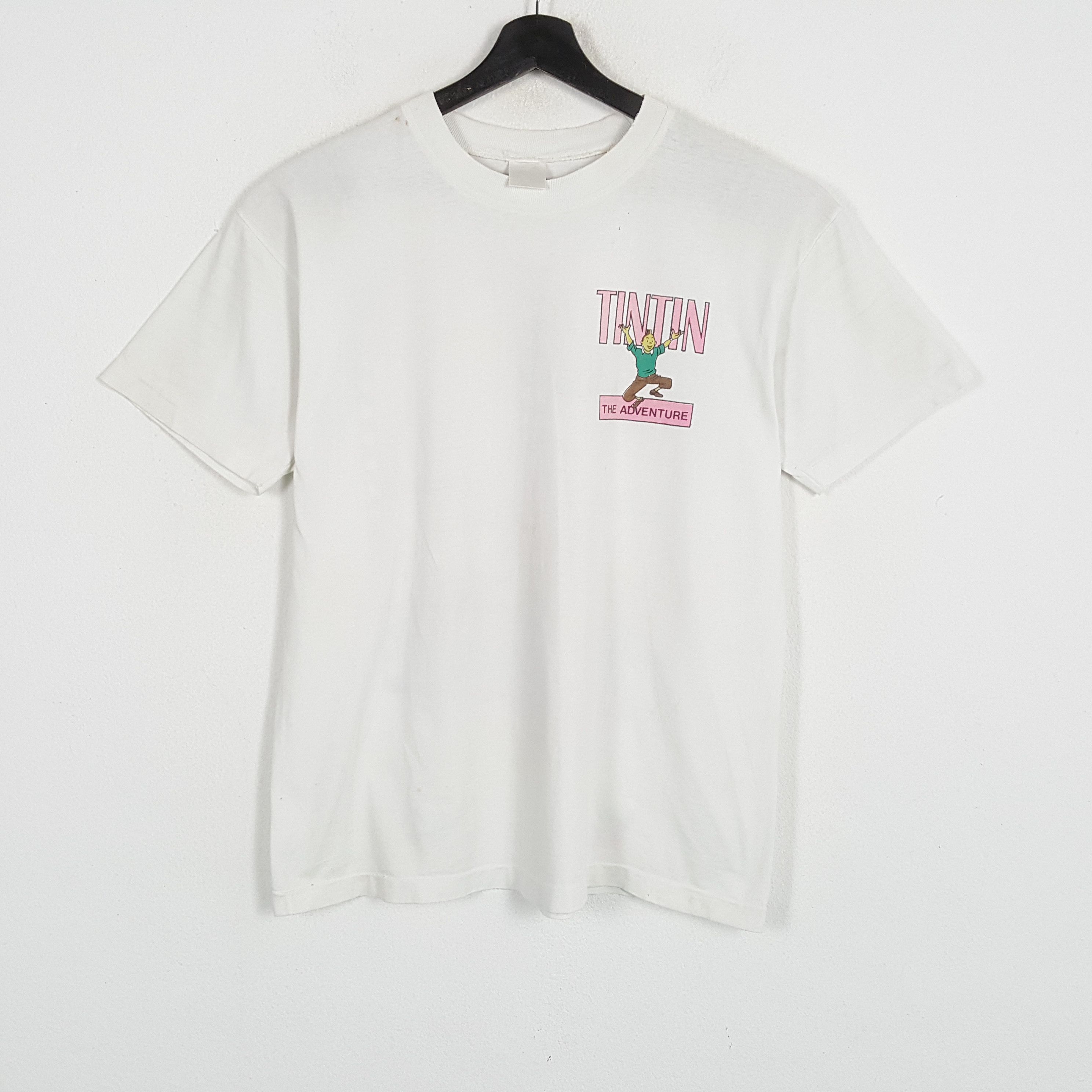 Vintage ADVENTURE OF TINTIN Cartoon Streetwear Tshirt Size US L / EU 52-54 / 3 - 3 Thumbnail