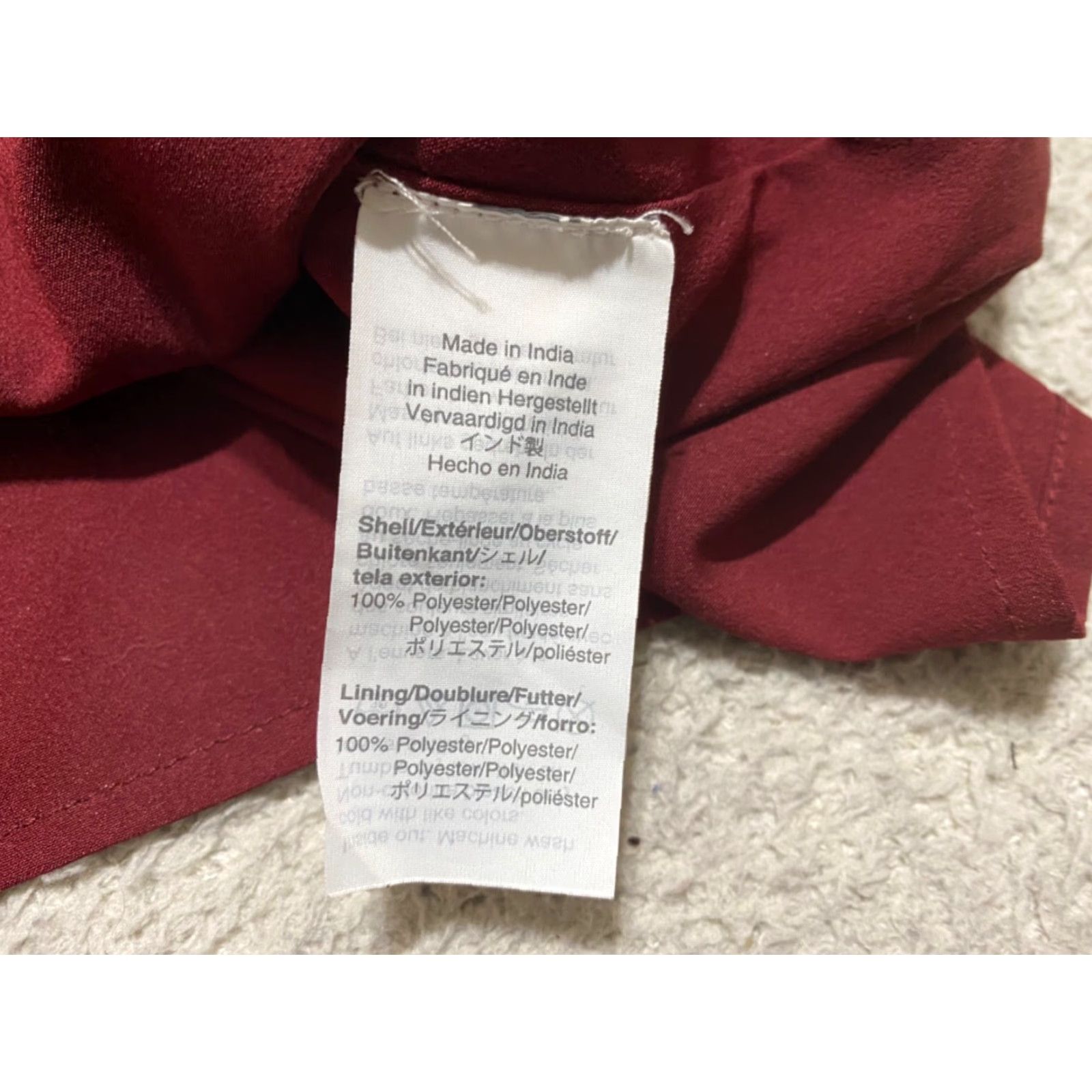 J.Crew J.CREW Shirt Red Solid Round Neck 3/4 Sleeve Lined Ruffle Womens Size 2 Casual Blouse Size XS / US 0-2 / IT 36-38 - 7 Thumbnail