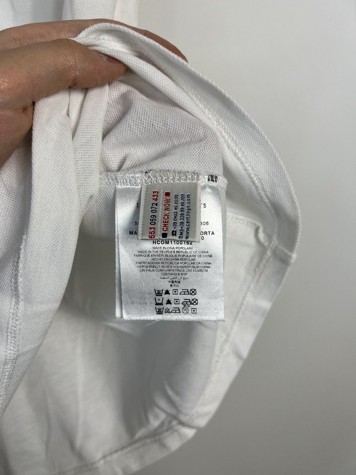 Moncler Polo Shirt Moncler White Logo Buttons Size M / US 6-8 / IT 42-44 - 6 Thumbnail