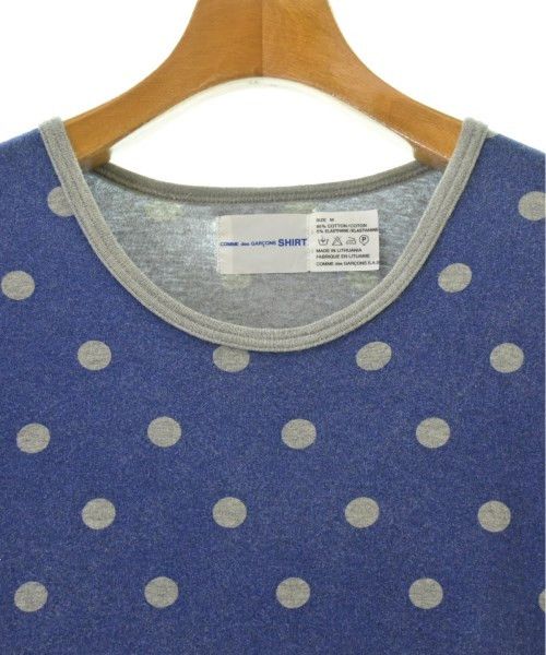 Comme des Garcons SHIRT T-Shirts Piping Hem Dots Cotton Crewneck Navy x Gray Size US M / EU 48-50 / 2 - 4 Thumbnail