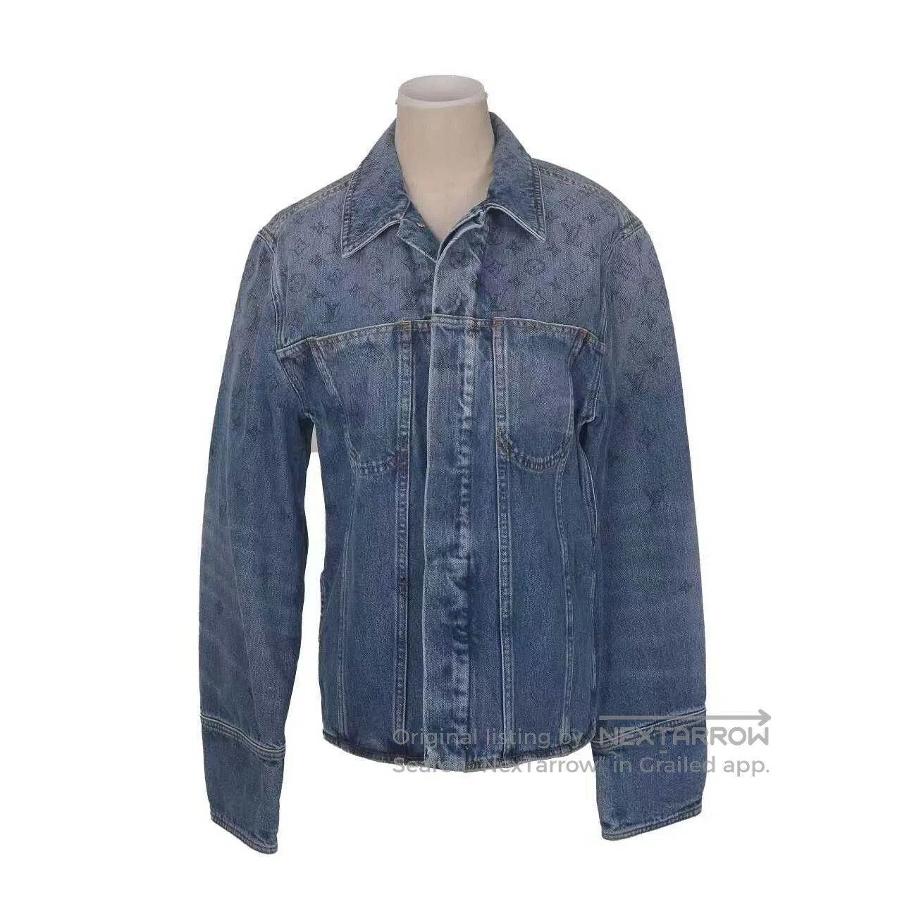 Louis Vuitton louis vuitton denim jacket with monogram pattern. Size US S / EU 44-46 / 1 - 1 Thumbnail