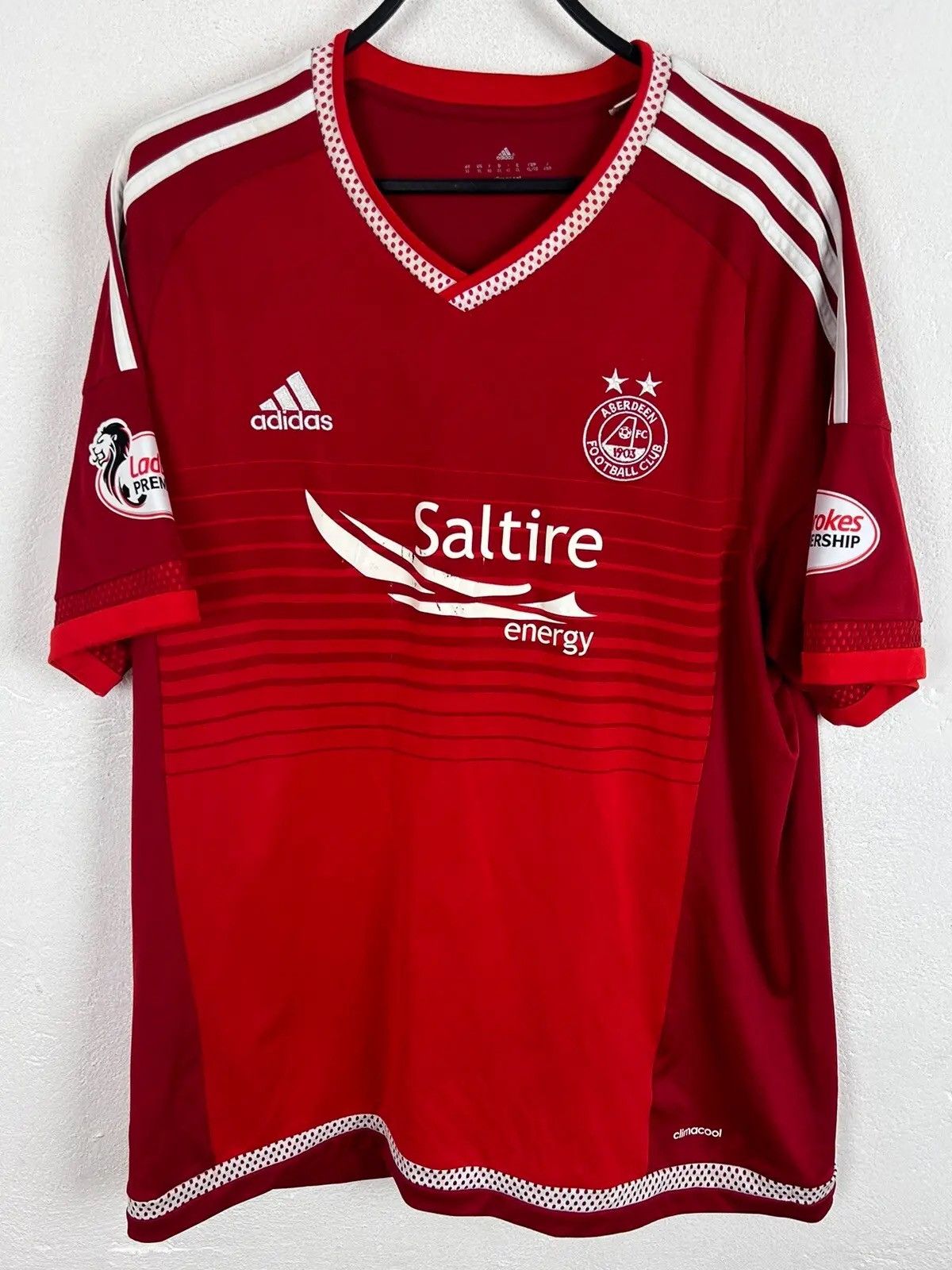 Adidas Adidas x Aberdeen FC 2015/16 Home Kit Soccer Jersey Size US XL / EU 56 / 4 - 1 Thumbnail