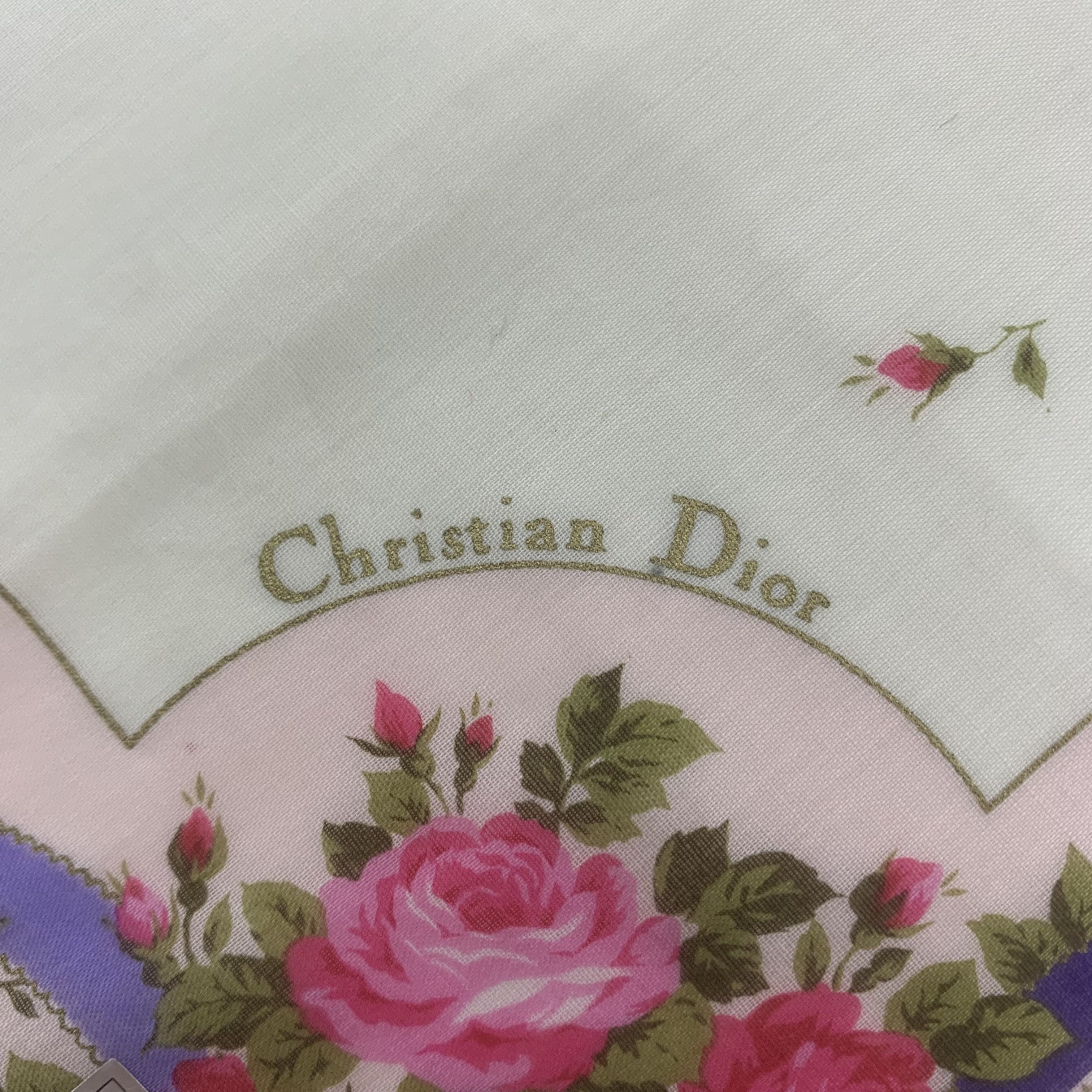 Christian Dior Monsieur Christian Dior Handkerchief Bandana Neckerchief TB3476 Size ONE SIZE - 4 Thumbnail