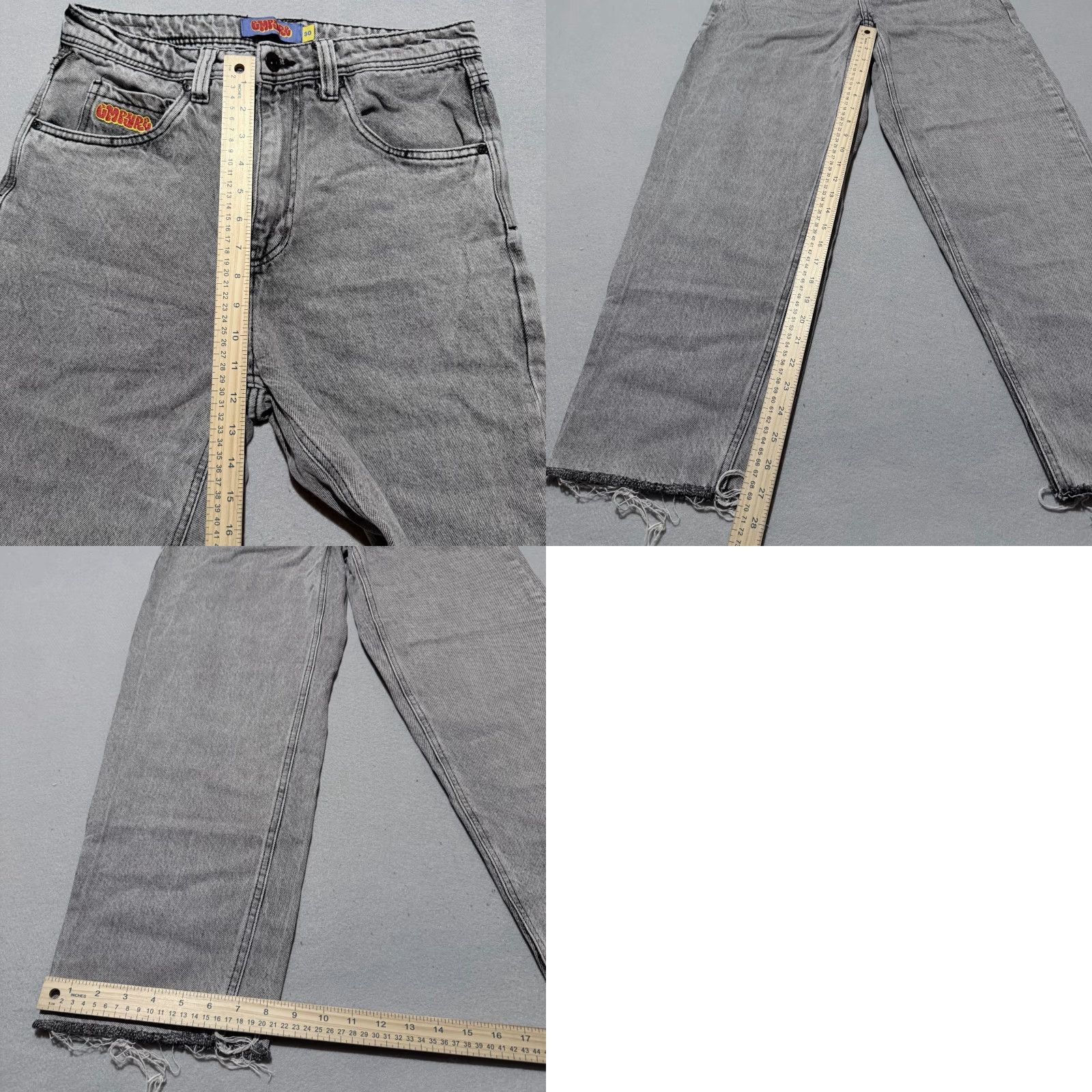 Empyre Empyre Jeans Men Gray Denim Mid-Rise Straight Relaxed Fit - 30 Men’s Jeans Gray Mid-Rise Straight Relaxed Fit 30 Size US 30 / EU 46 - 9 Thumbnail