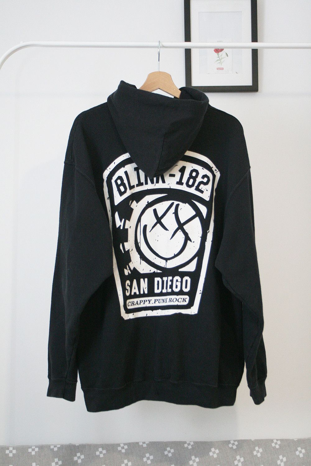 Band Tees Vintage Blink-182 Crappy Punk Rock Black Full Zip Hoodie Size US XXL / EU 58 / 5 - 1 Thumbnail