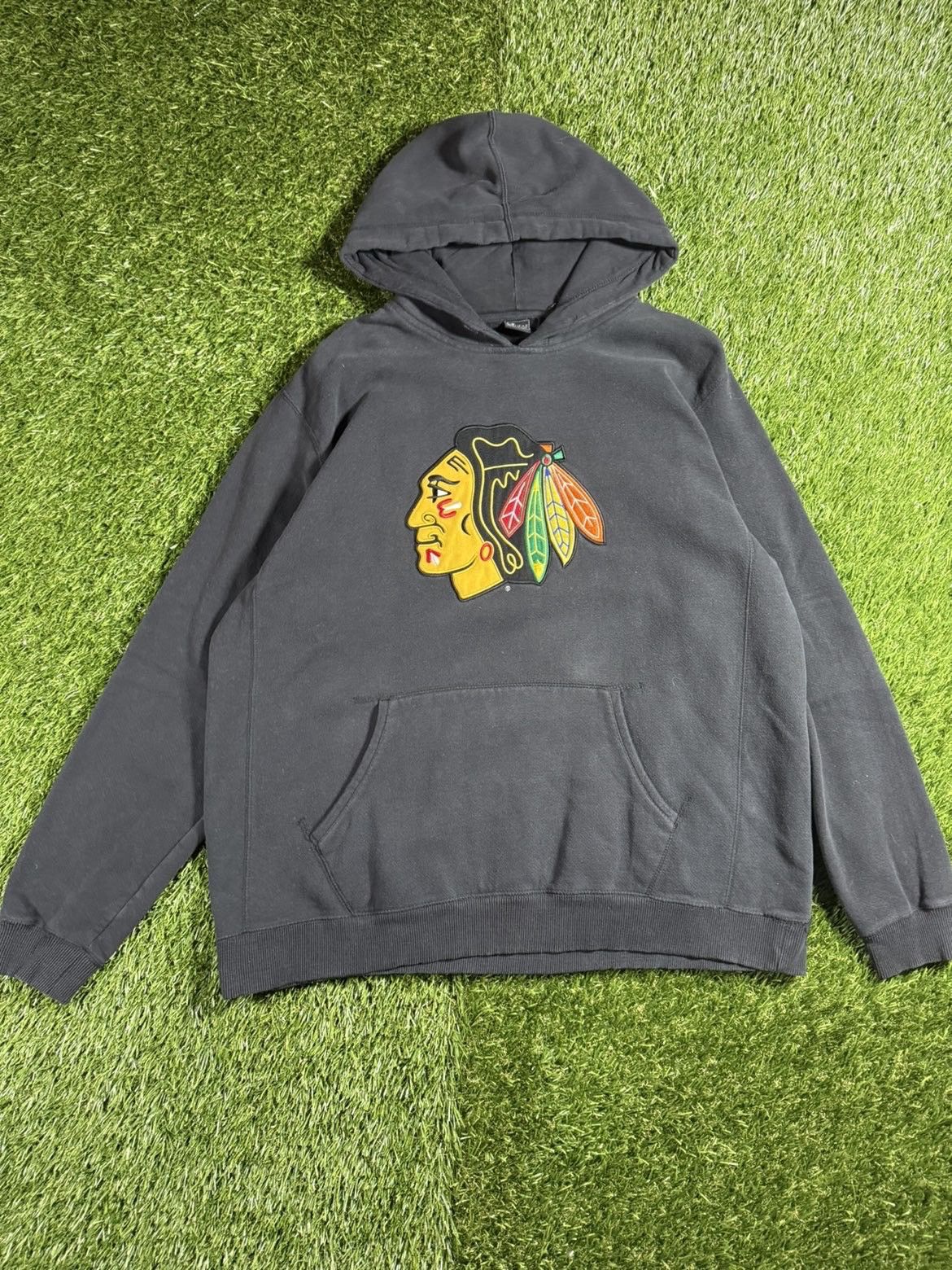 NHL Vintage Chicago Blackhawks NHL Hockey Baggy Hoodie Essential Size US L / EU 52-54 / 3 - 1 Thumbnail