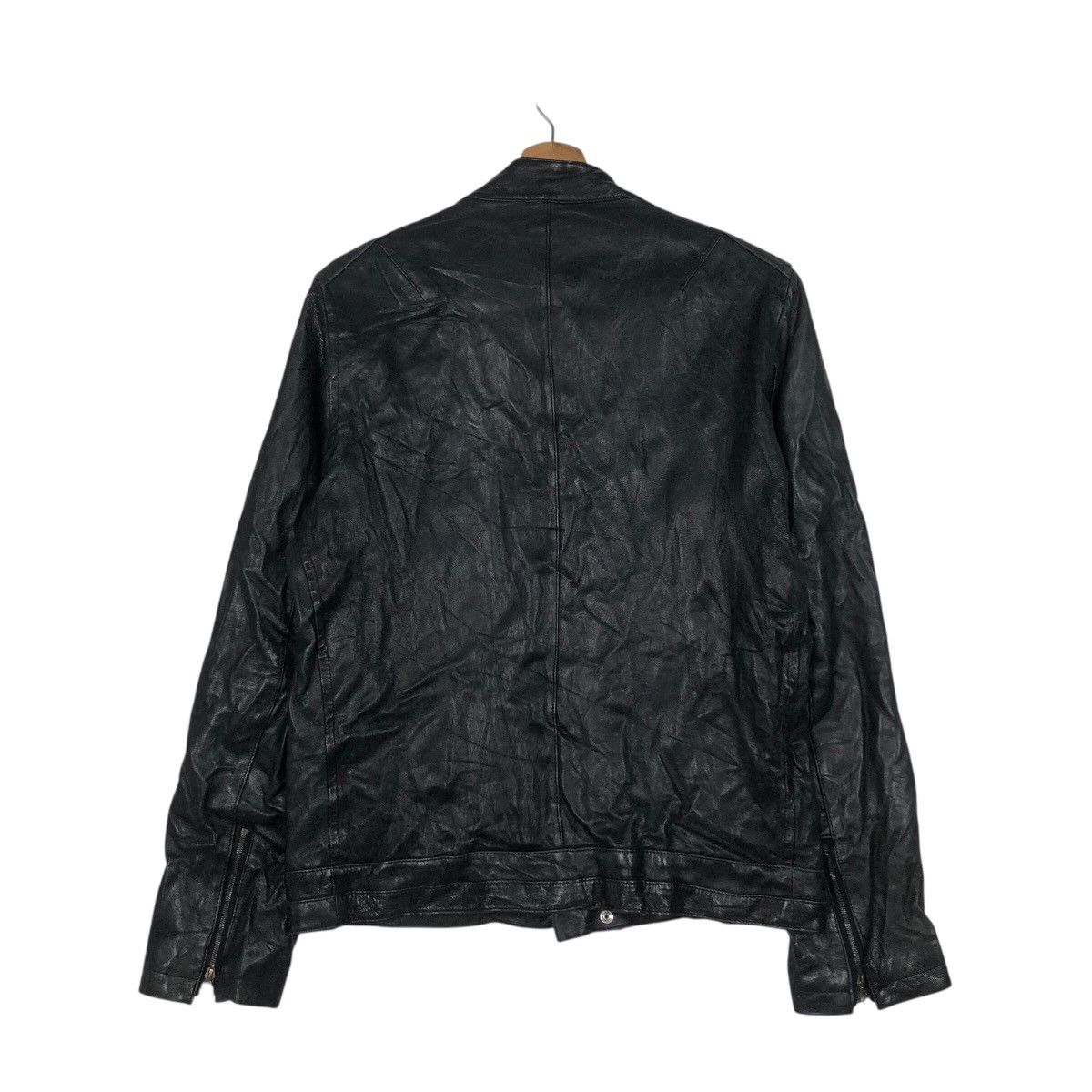 Japanese Brand 📌Rich Black Biker Leather Jacket Bondage Design Edition Size US M / EU 48-50 / 2 - 9 Thumbnail