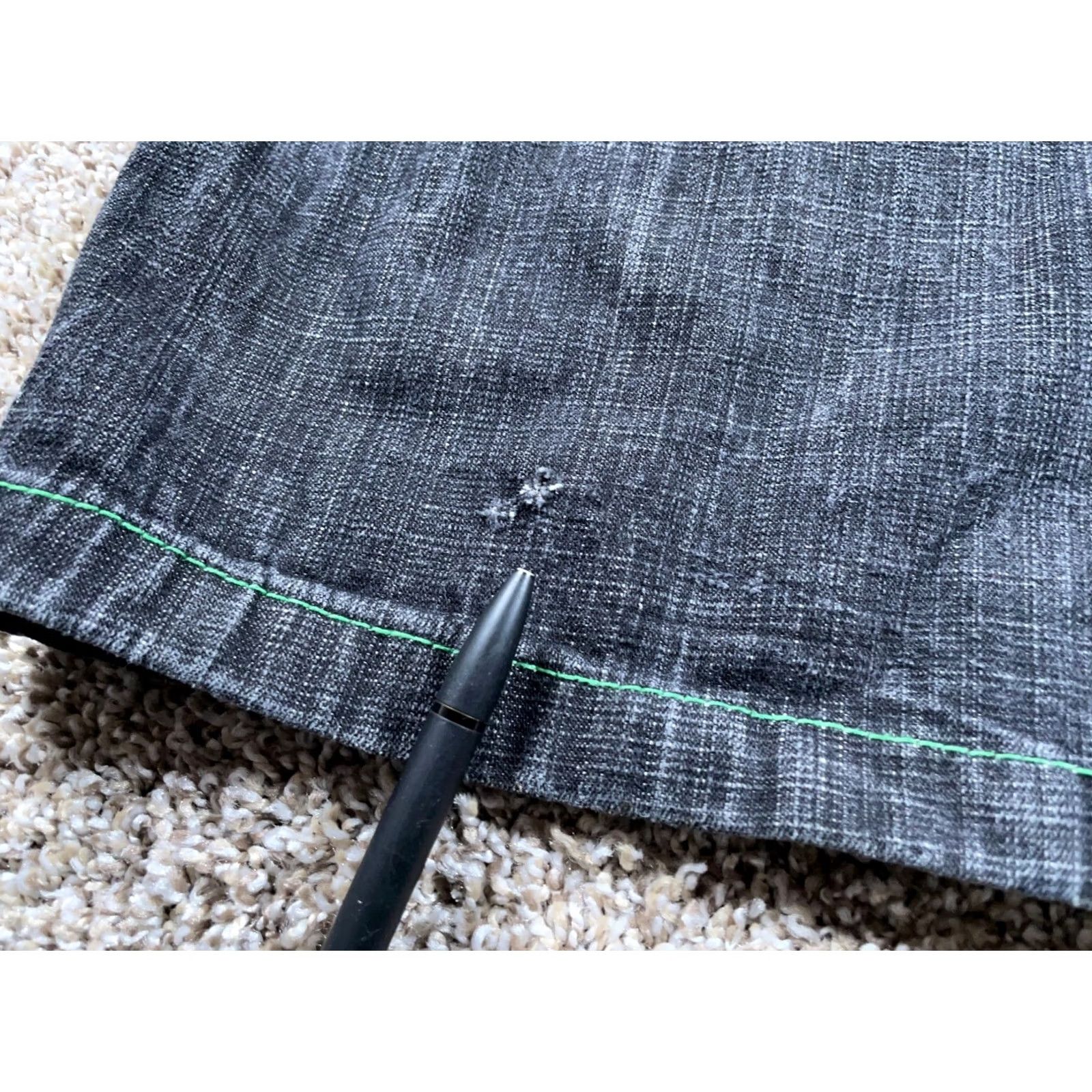 Vintage VINTAGE 5ive Jungle Jeans Baggy Fit 38x33 Black Denim 5-Pocket Men Adults 90s Hip Hop Retro Green Stitching 40 Tag Jeans Men's Size US 38 / EU 54 - 5 Thumbnail