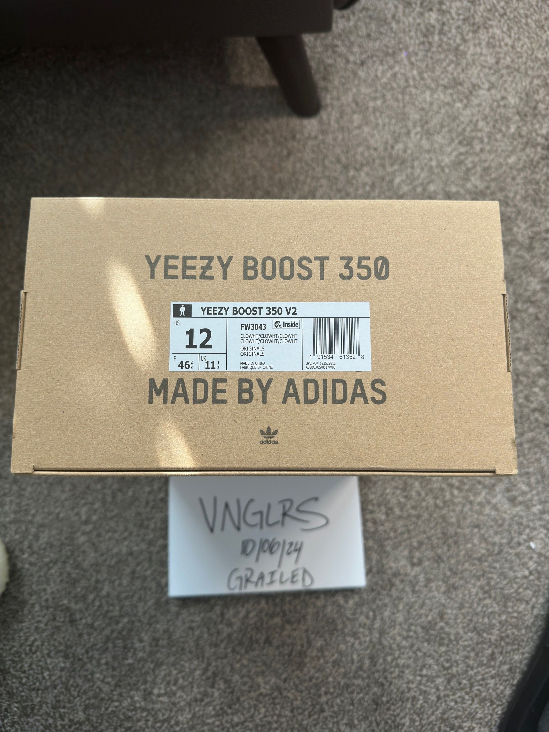 Adidas × Yeezy Adidas Yeezy Boost 350 V2Cloud White Size US 12 / EU 45 - 7 Thumbnail