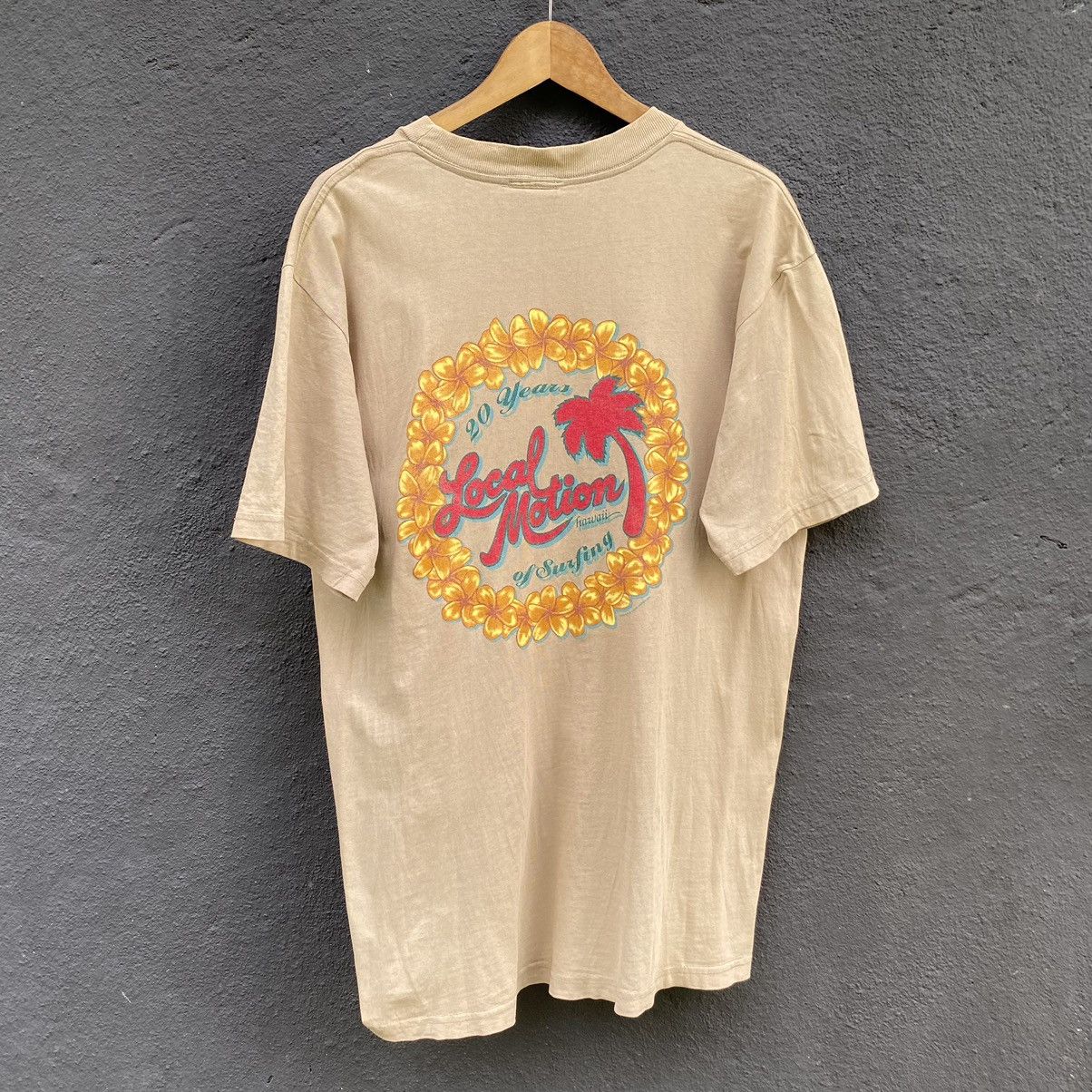 Vintage Vintage Faded 90s Local Motion Hawaiian Surfgear T-shirt Size US L / EU 52-54 / 3 - 1 Thumbnail