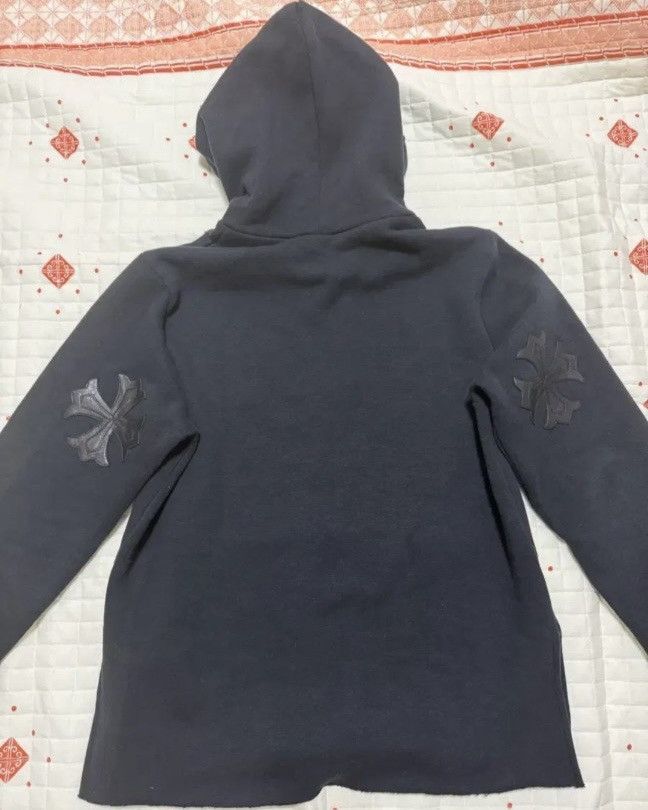 Chrome Hearts *rare* Lamb Leather Cross Patch Hoodie Size US L / EU 52-54 / 3 - 10 Thumbnail