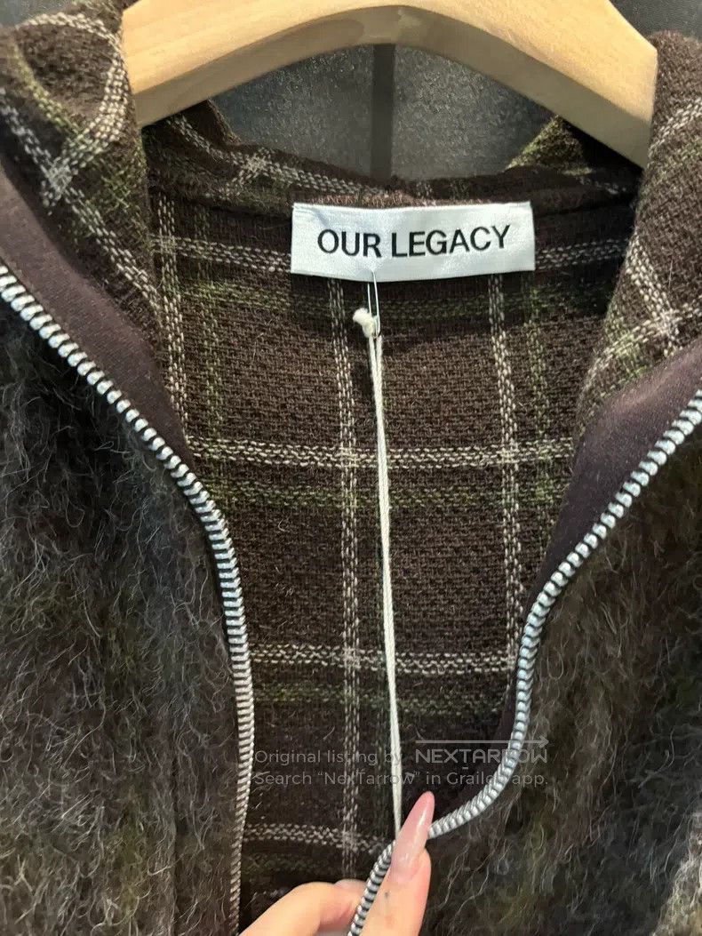 Our Legacy Our Legacy Gingham Mohair Zip Hooded Jacket Size US S / EU 44-46 / 1 - 3 Thumbnail
