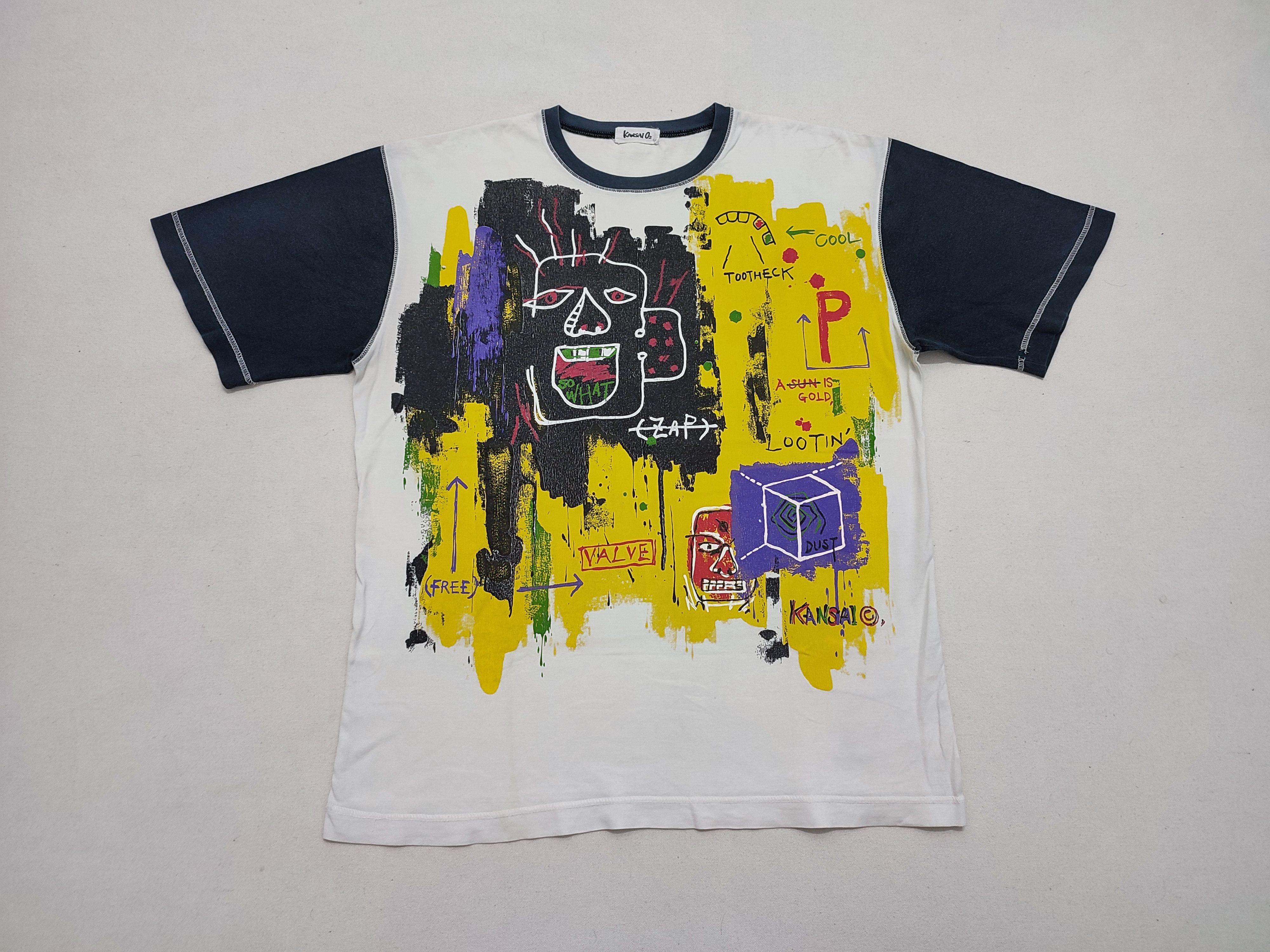 Jean-Michel Basquiat × Kansai Yamamoto Rare Archive Kansai 02 x Jean-Michel Basquiat Pop Art Tee Size US L / EU 52-54 / 3 - 1 Thumbnail