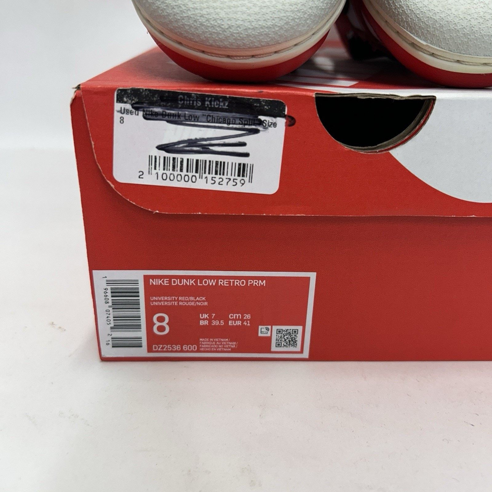 Nike Nike Dunk Low Retro PRM “Split Chicago” DZ2536-600 Size US 8 / EU 41 - 8 Thumbnail