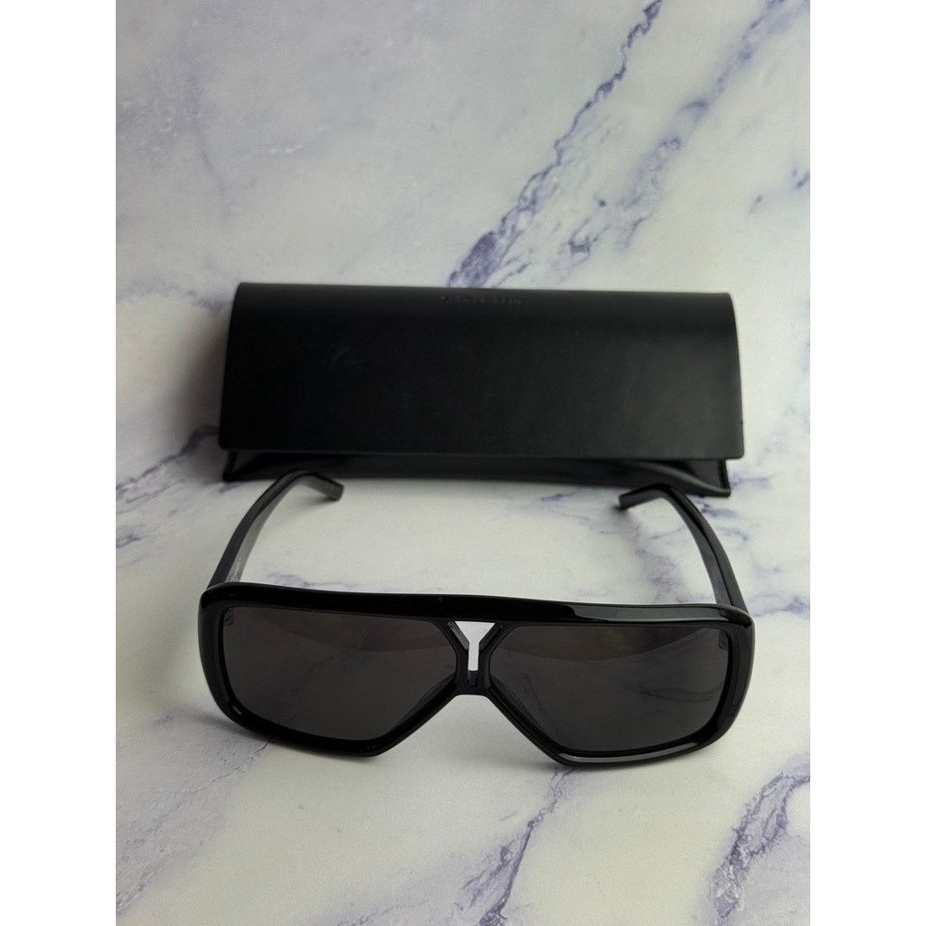 Saint Laurent Paris NEW Saint Laurent SL569Y Black Aviator Pilot Sunglasses Size ONE SIZE - 8 Thumbnail