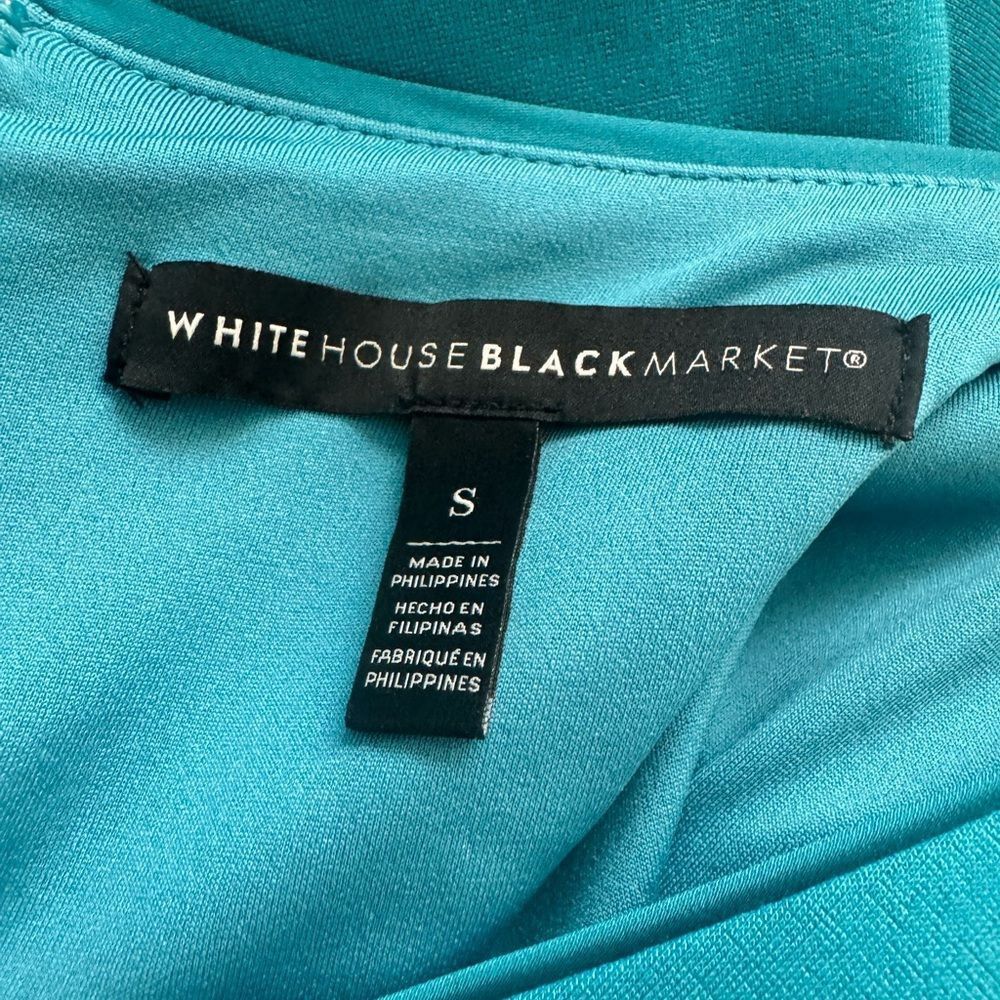 White House Black Market SZ S blue fit and flare dress - crrs.pl