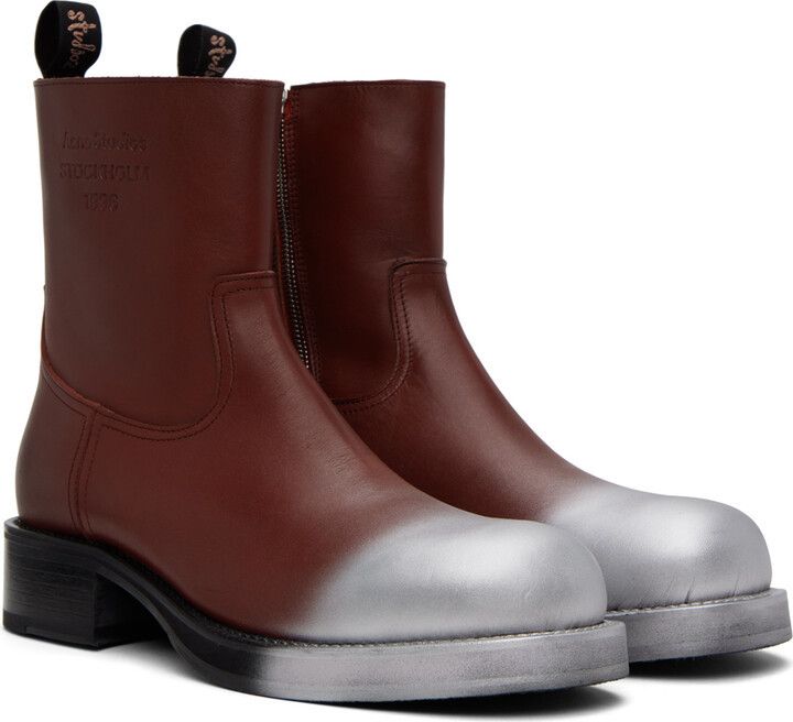Acne Studios o1y1024 Ankle Boots in Multicolor Size US 12 / EU 45 - 1 Thumbnail