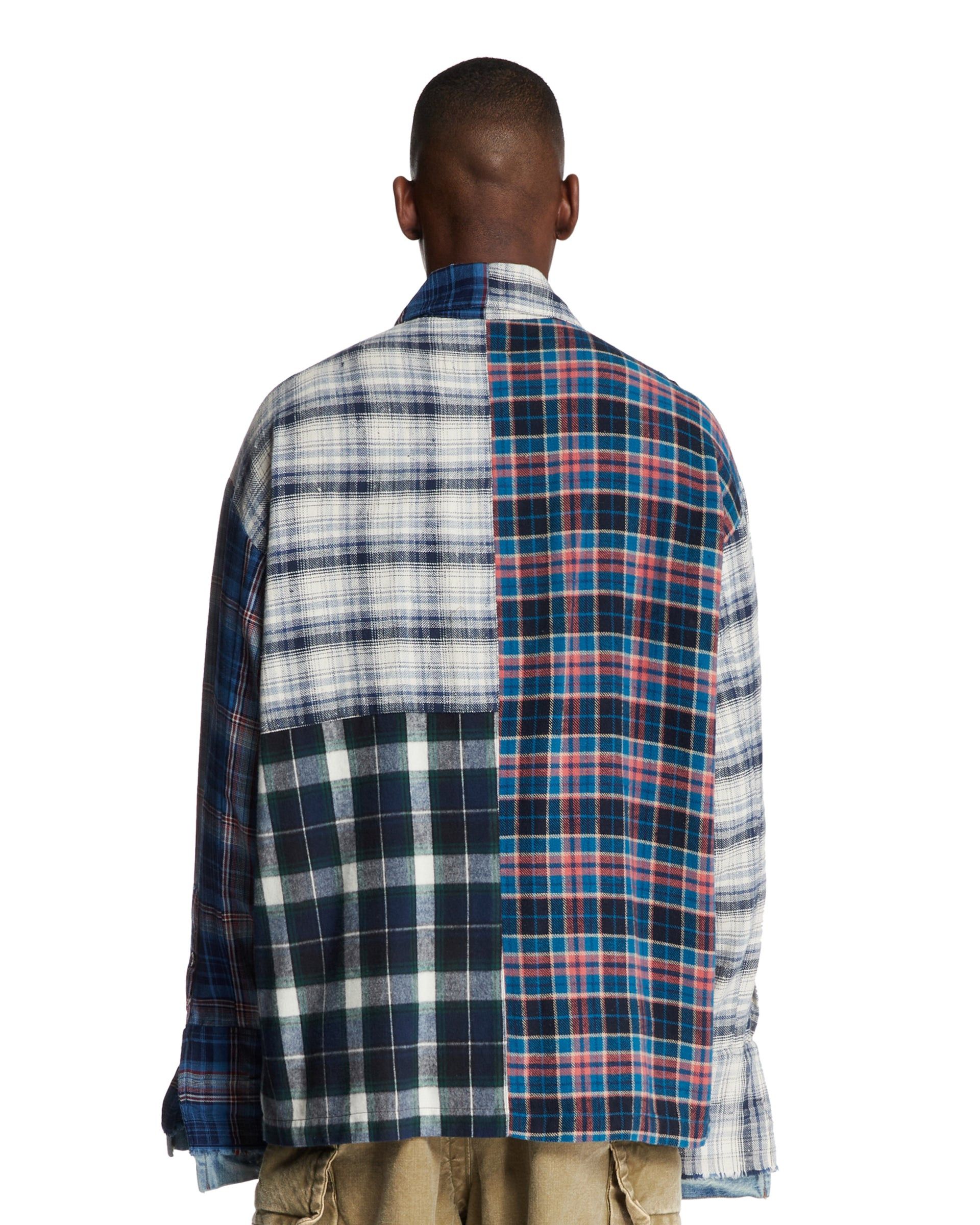 Greg Lauren $1050 Greg Lauren Mixed Plaid Shawl Collar Boxy Jacket Size US XL / EU 56 / 4 - 4 Thumbnail