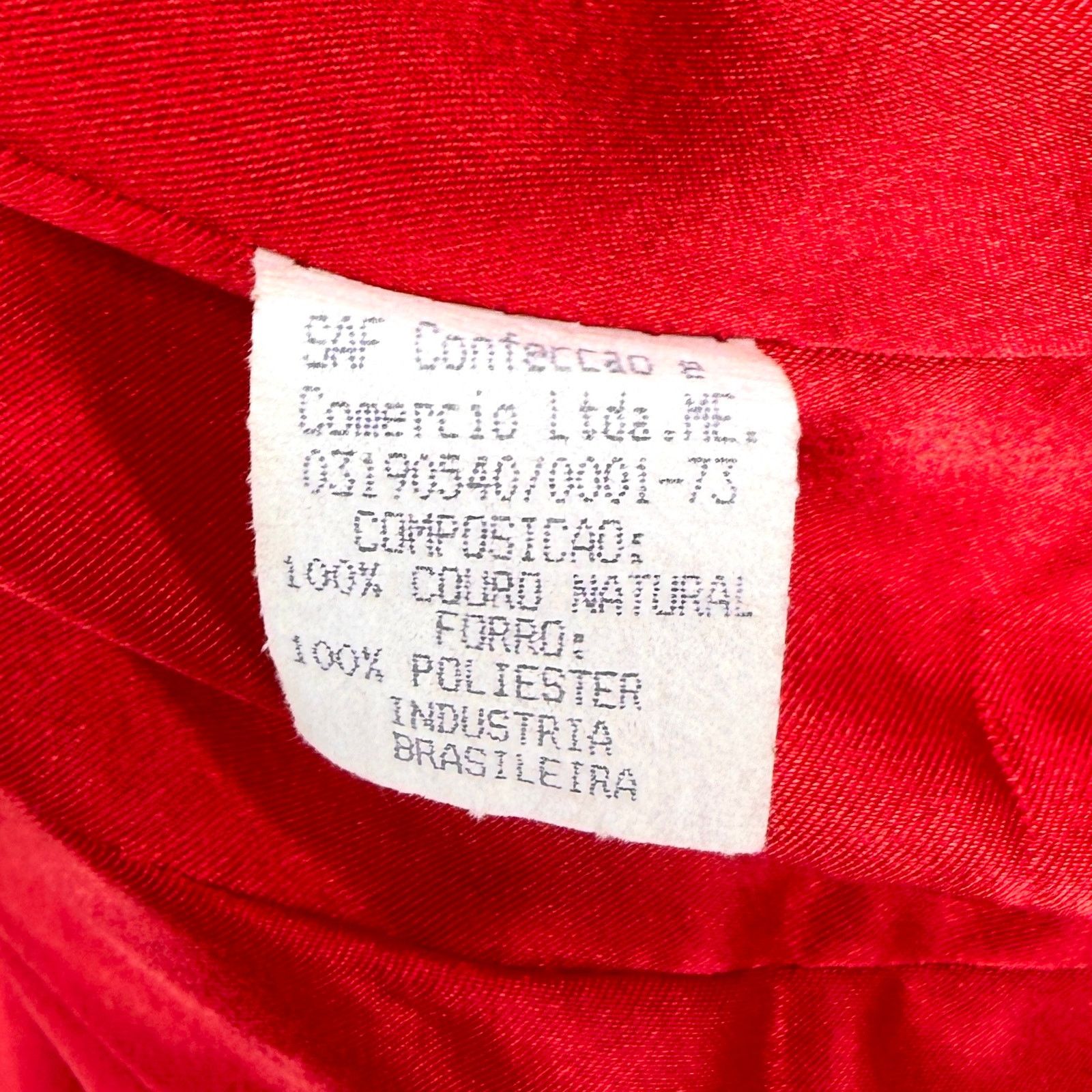 Vintage Vintage 90s Franco Ocaranza Red Genuine Leather Moto Jacket Size M / US 6-8 / IT 42-44 - 6 Thumbnail